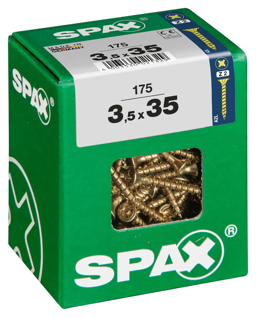 Spax Universalschrauben 3.5 x 35 mm PZ 2 - 175 Stk.