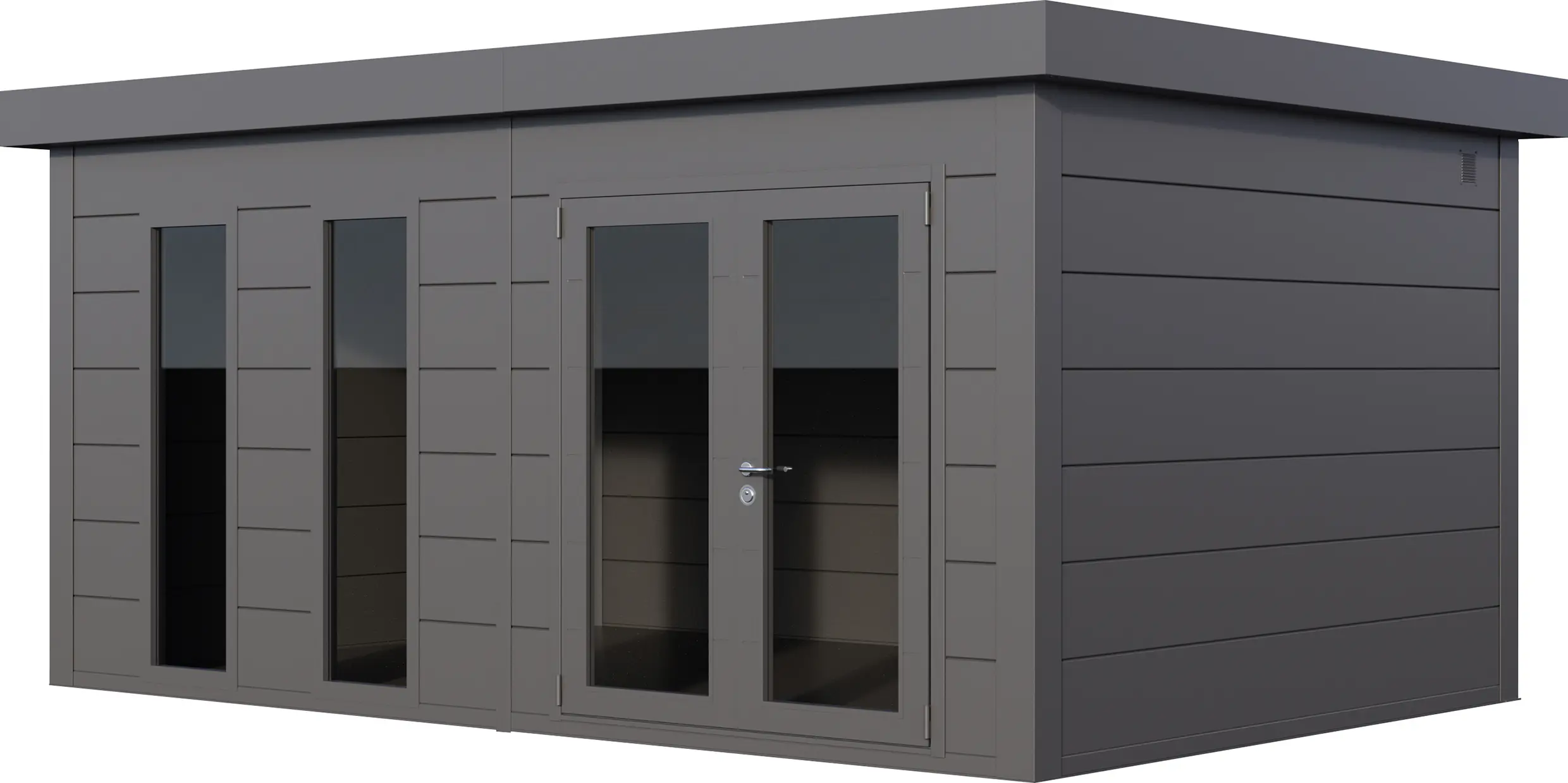 Telluria Gerätehaus Luminato 5436+ granitgrau 538 x 358 cm
