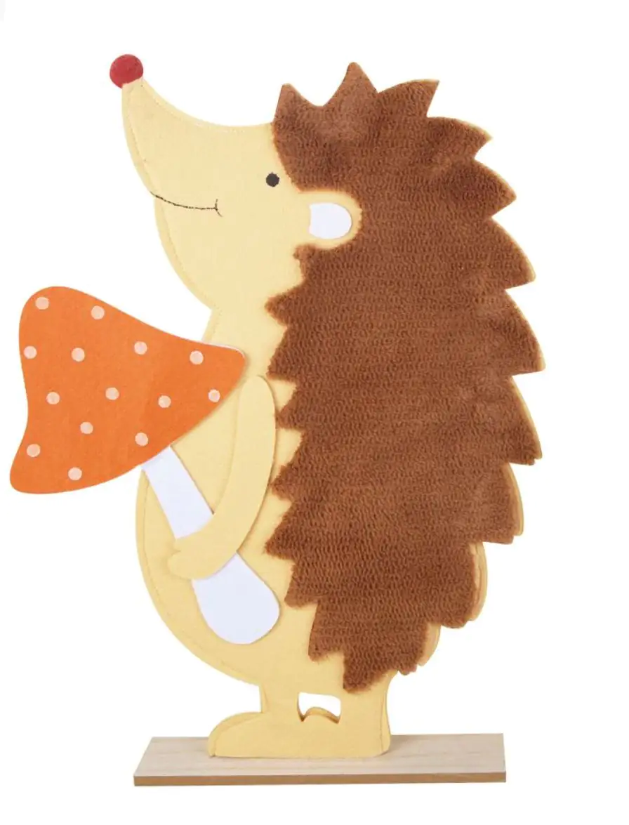 TrendLine Dekofigur Igel aus Filz 39 x 27 cm