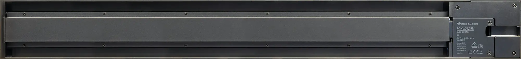 Schwaiger Modulare Stromleiste 75 cm max. 3680W schwarz Schwaiger Modulare Stromleiste 75 cm max. 3680W schwarz