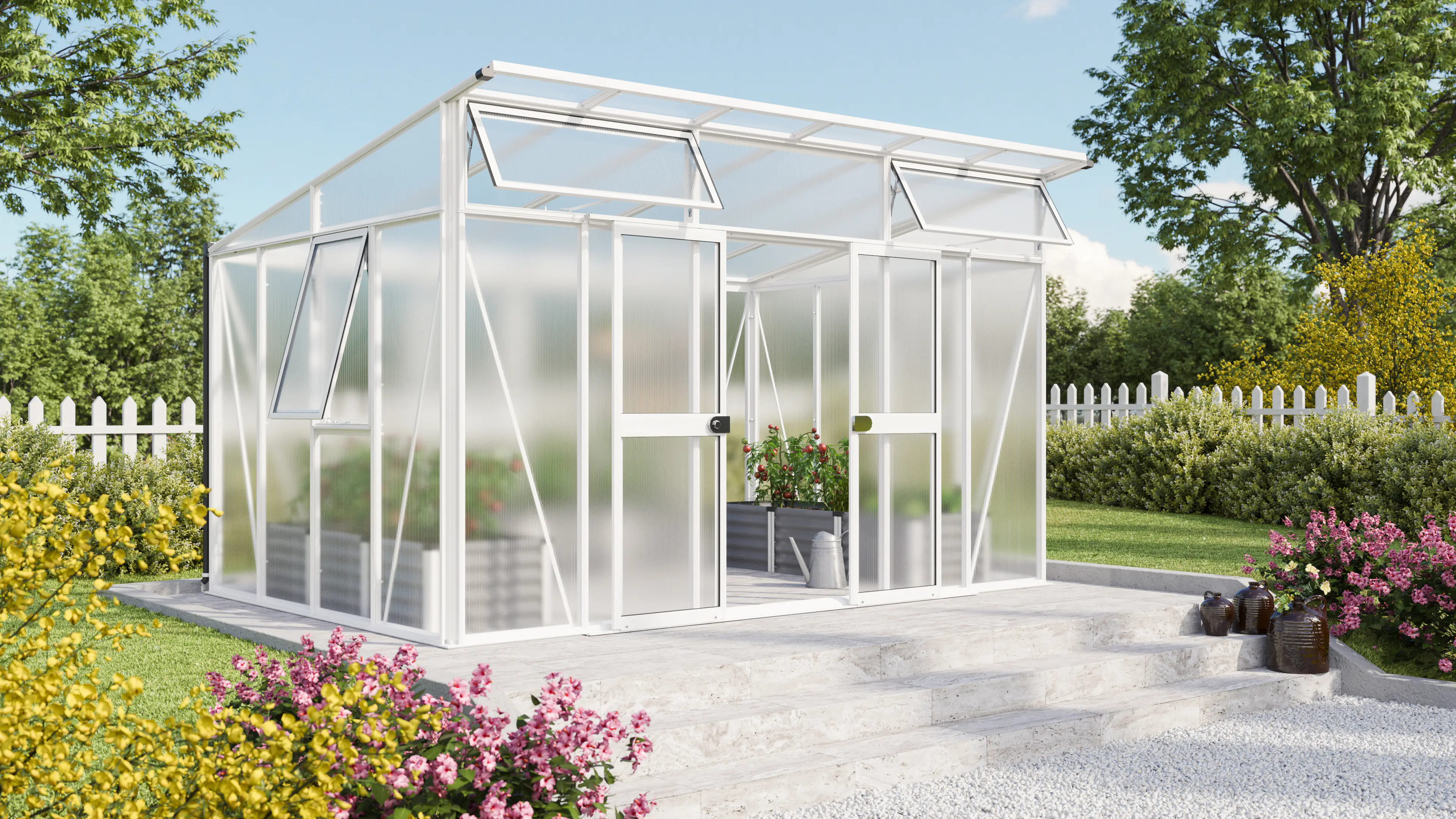 Vitavia Gewächshaus Aura 11500 275 x 396 cm 10 mm Hohlkammerplatten