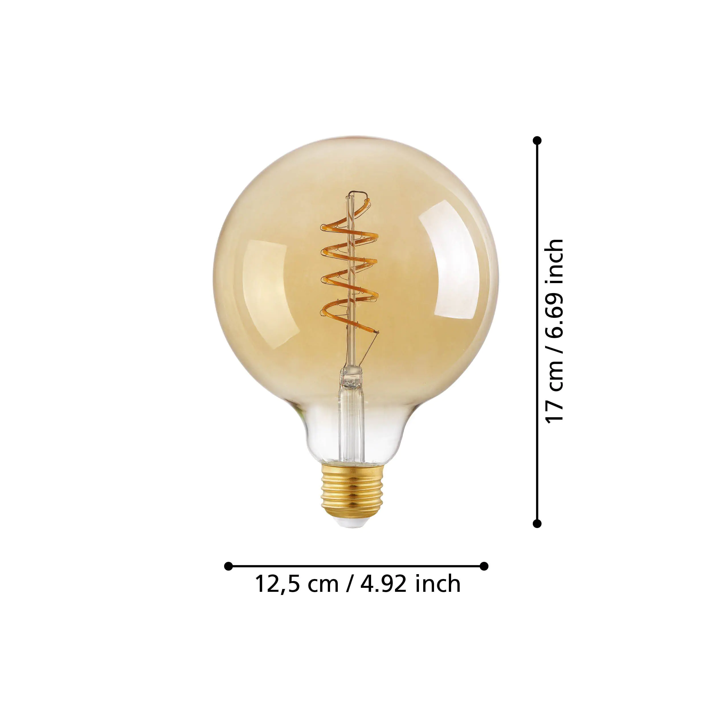 Eglo LED Globe G125 E27 4W amber Eglo LED Globe G125 E27 4W amber