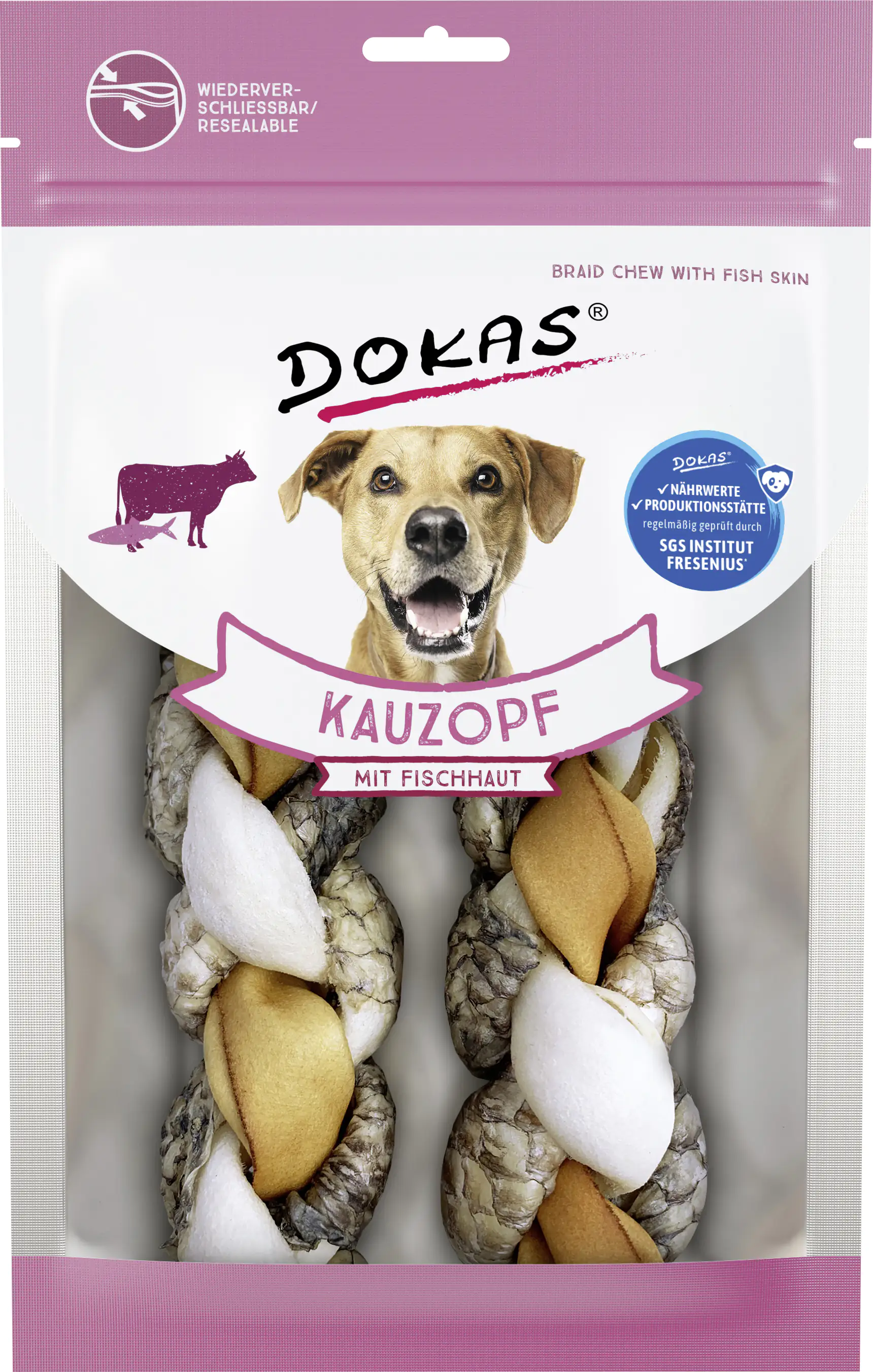 Dokas Kauzopf mit Fischhaut 120 g, 2 Stück