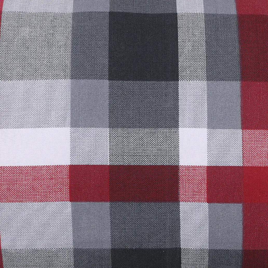 GO-DE Hollywood-Auflage 4-tlg. 50 cm x 180 cm x 8 cm, rot, karo rot