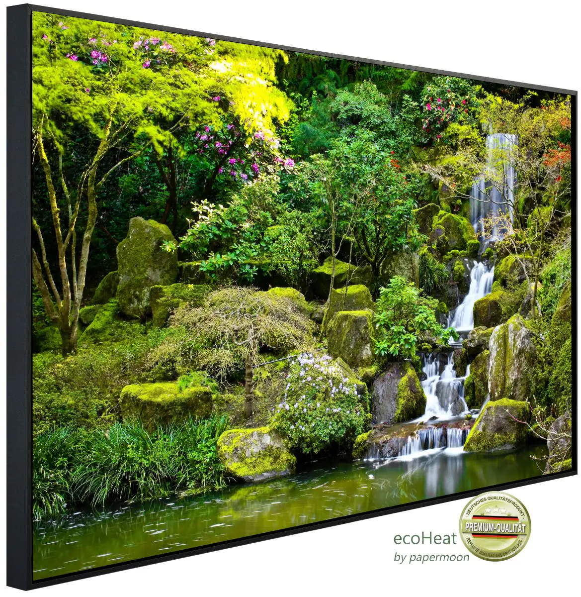 papermoon Infrarotheizkörper EcoHeat 90x120 cm 1200 Watt, Garten Teich