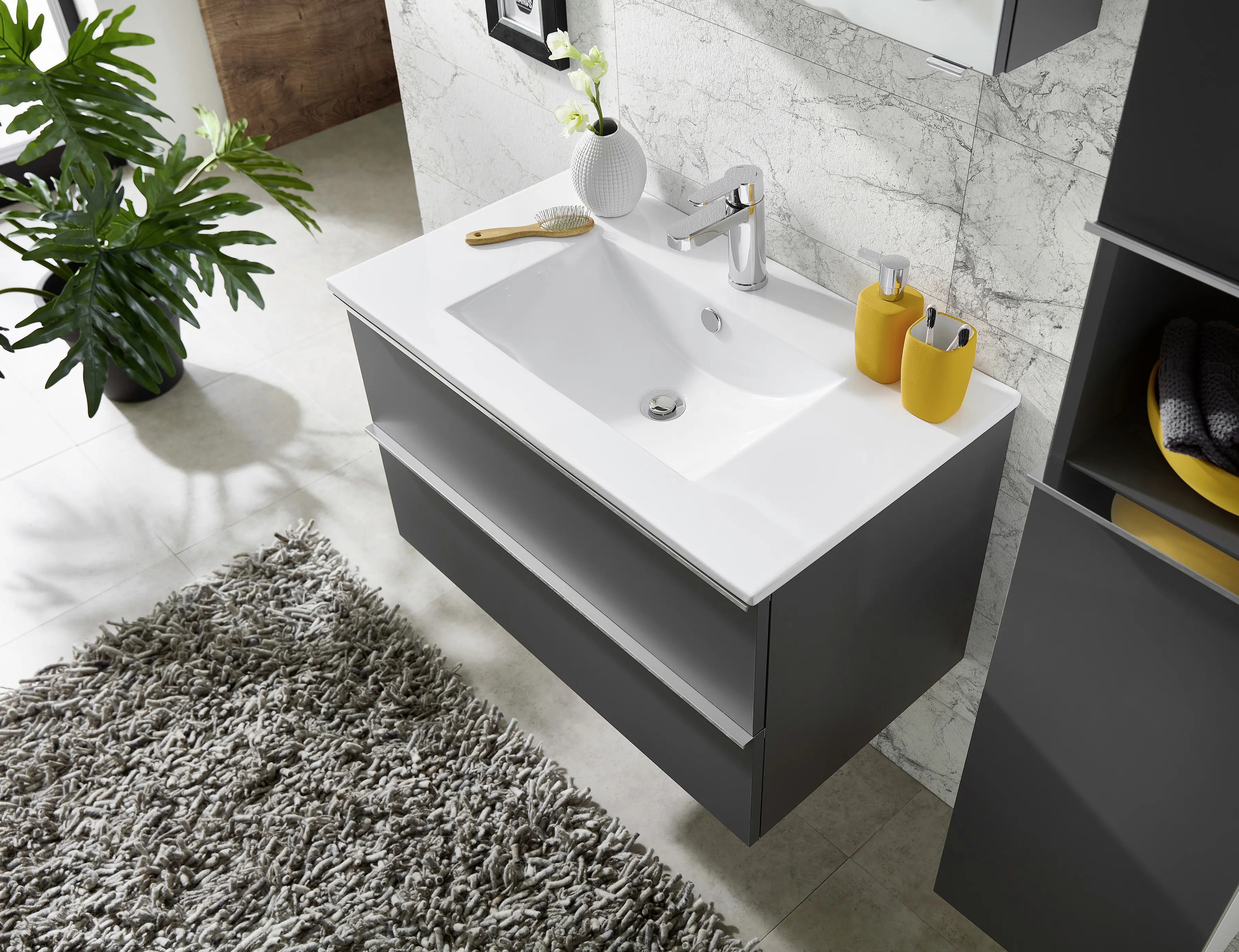 Primaster Keramikwaschbecken 81 cm Düsseldorf weiß