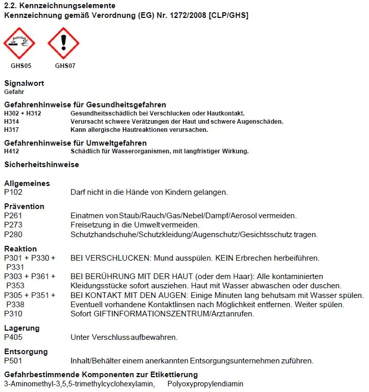 4031396154615_9 Gießharz 20 Epoxid A+B 6,75 kg MV 100:35 Gew, TZ 2 h, VH 20 mm