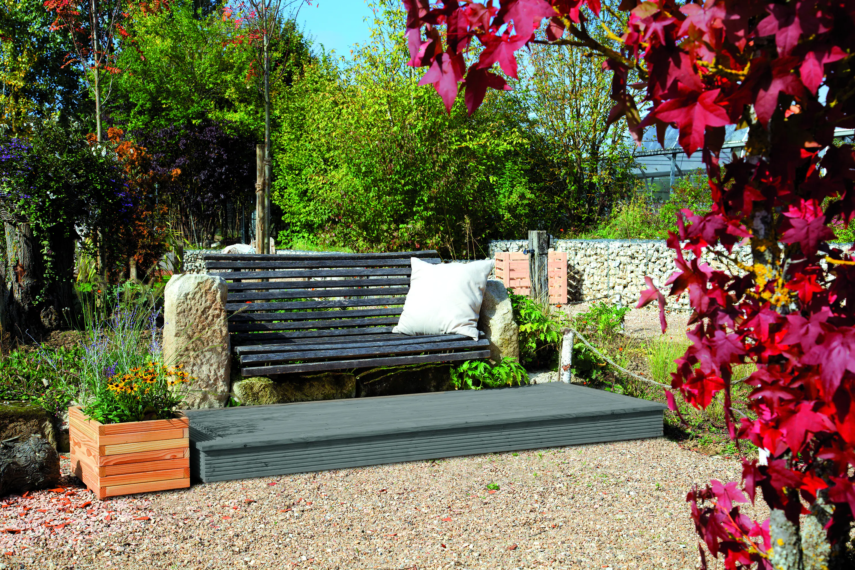 Rettenmeier Terrassendiele KDI grau 250 x 14,5 x 2,8 cm