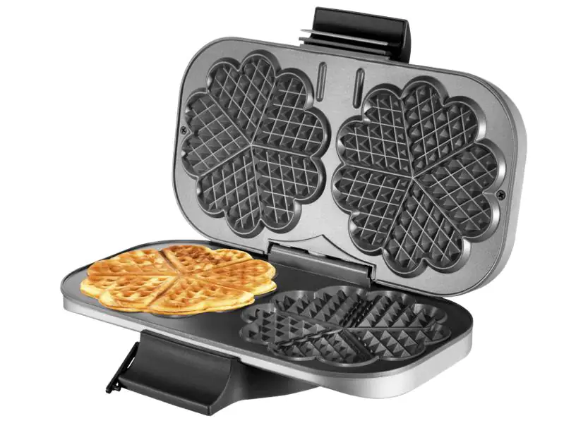Unold 48241 Doppel-Waffelautomat für 2 Herzwaffeln, 1200 Watt