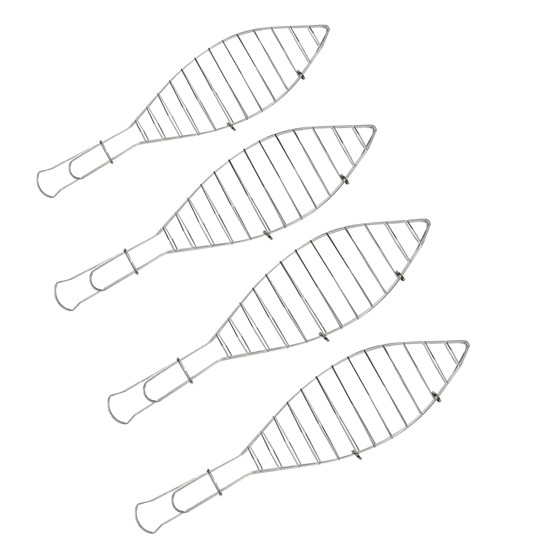 Primaster Fischbräter-Set Edelstahl 4 Stück 42 cm