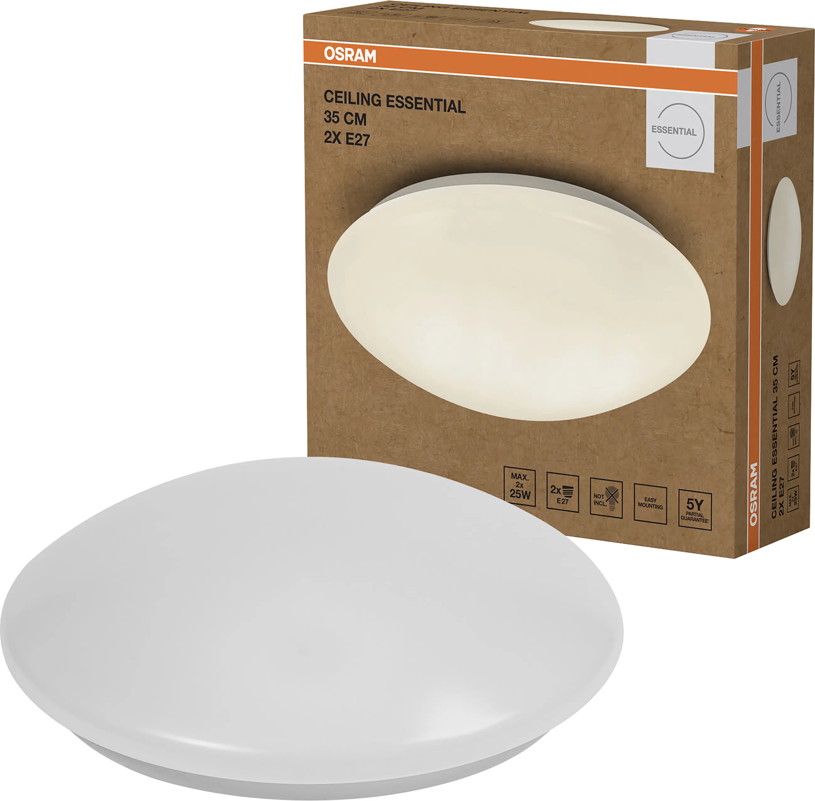 Ledvance LED-Deckenlampe Ceiling Essential 2x E27 35 cm weiß Ledvance LED-Deckenlampe Ceiling Essential 2x E27 35 cm weiß