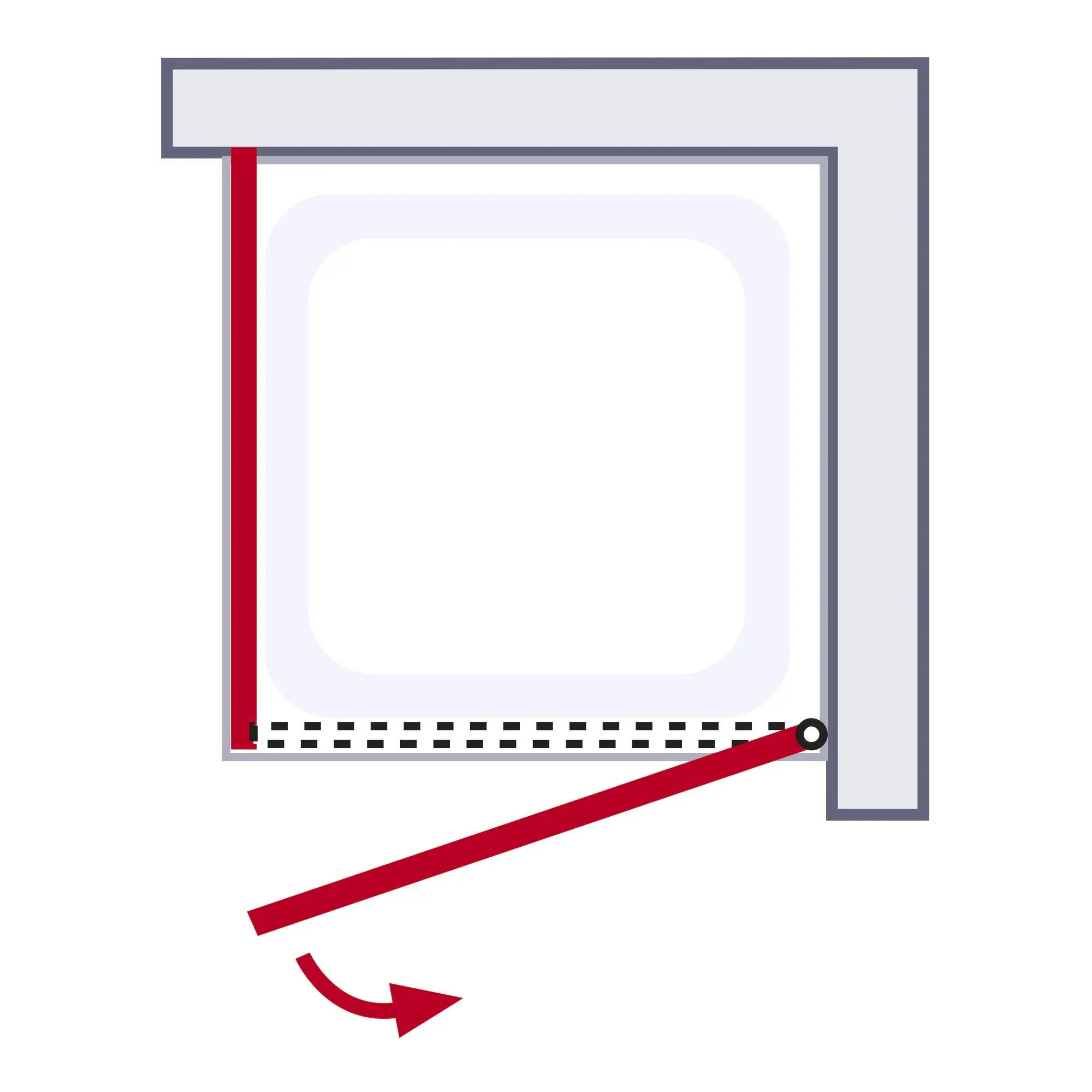 Schulte Eckdusche Garant 2.0 90 x 90 x 200 cm mattschwarz klar hell