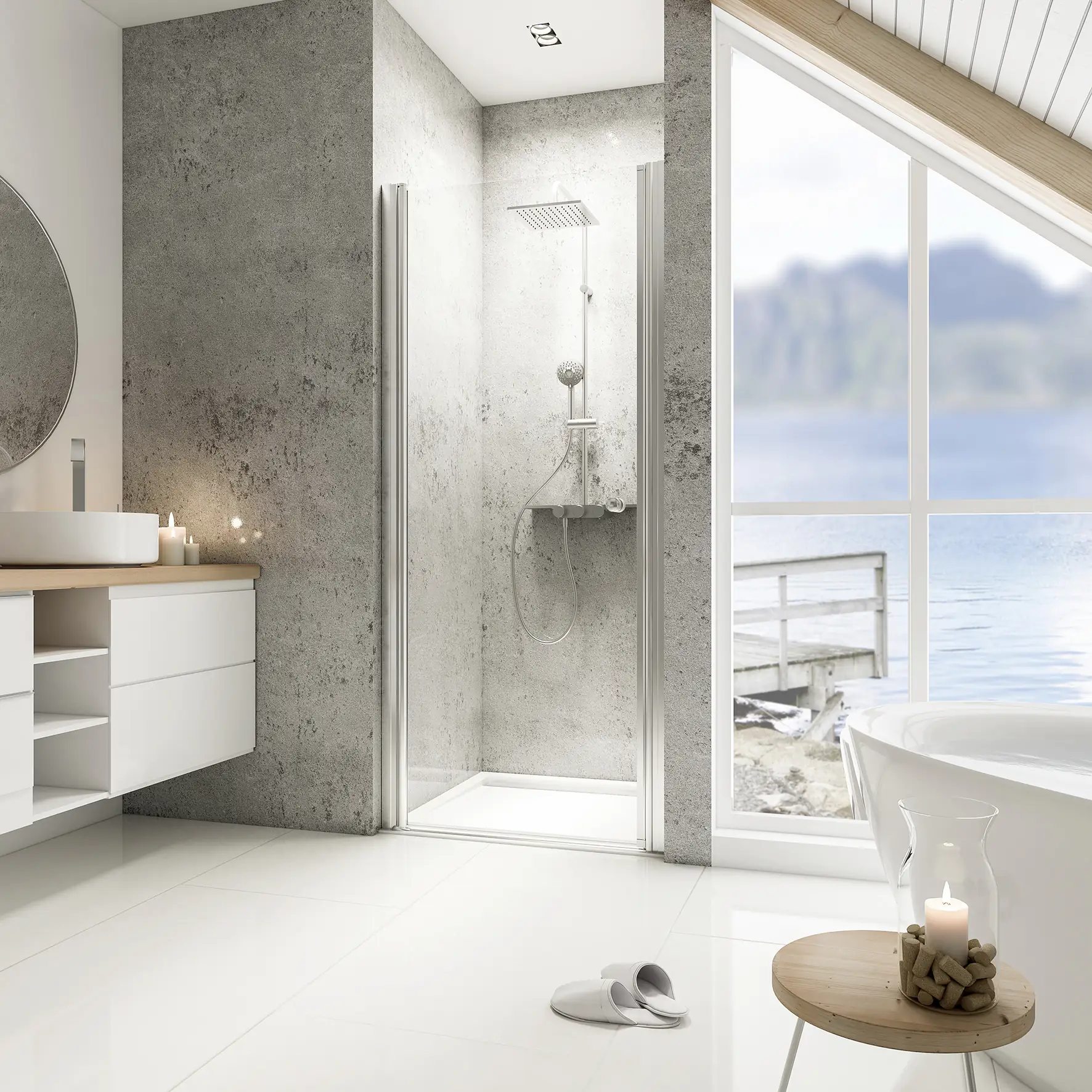 Schulte Nische Drehtür 100 x 200 cm Garant