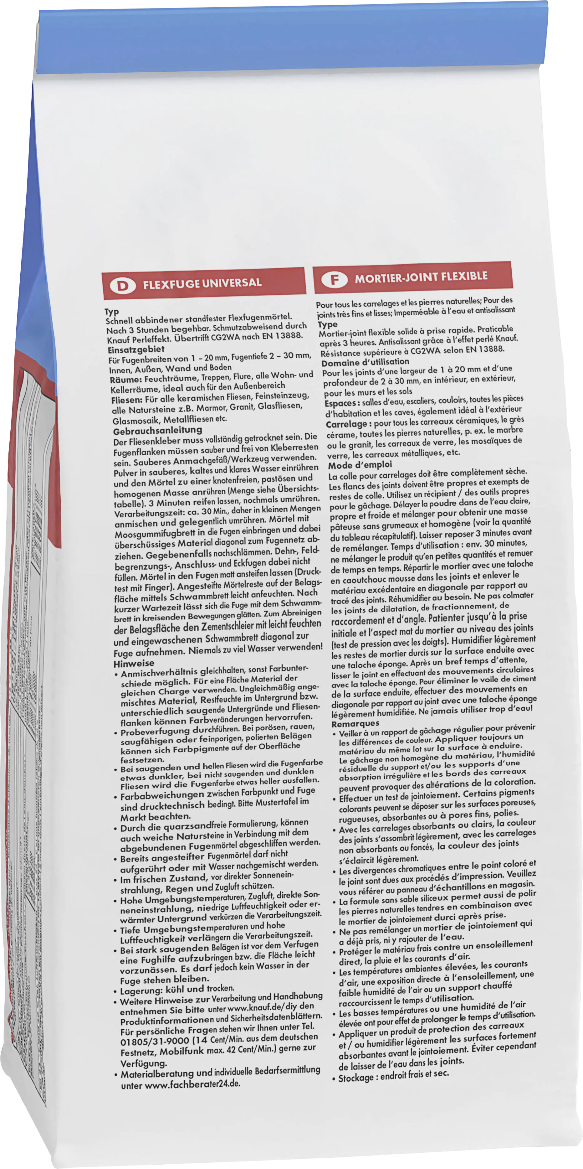 Knauf Fugenmörtel Flexfuge Universal 1 - 20 mm bahamabeige 1 kg