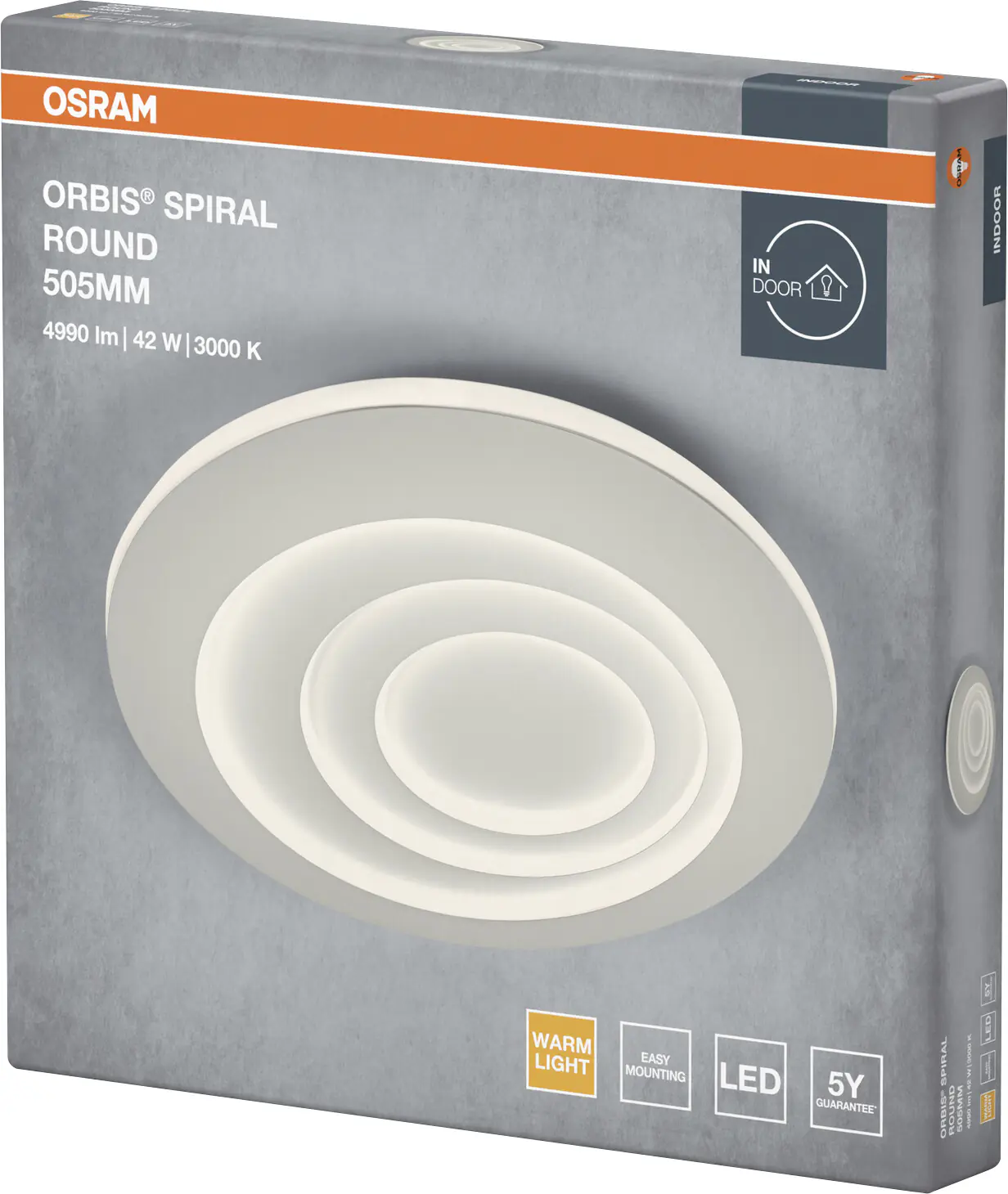 Osram LED Deckenleuchte Orbis Spiral Round weiß Ø 51 cm 42 W Osram LED Deckenleuchte Orbis Spiral Round weiß Ø 51 cm 42 W