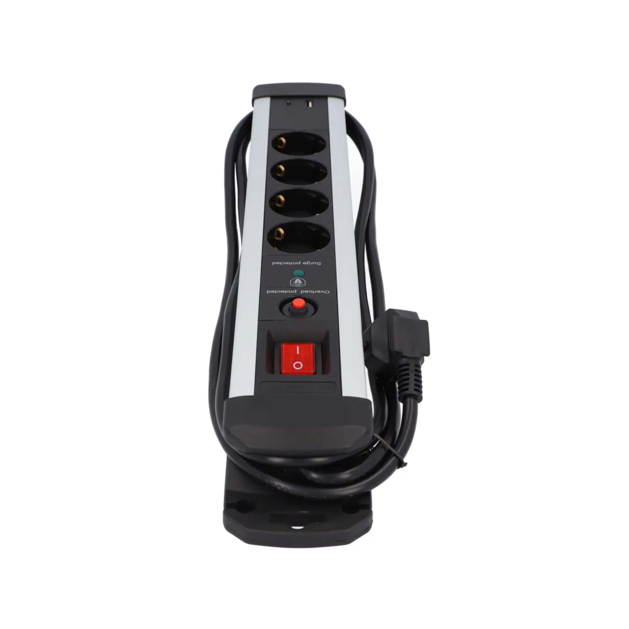 Unitec Tischsteckdose 4-fach mit Schalter & Überspannungsschutz 2 m Unitec Tischsteckdose 4-fach mit Schalter & Überspannungsschutz 2 m