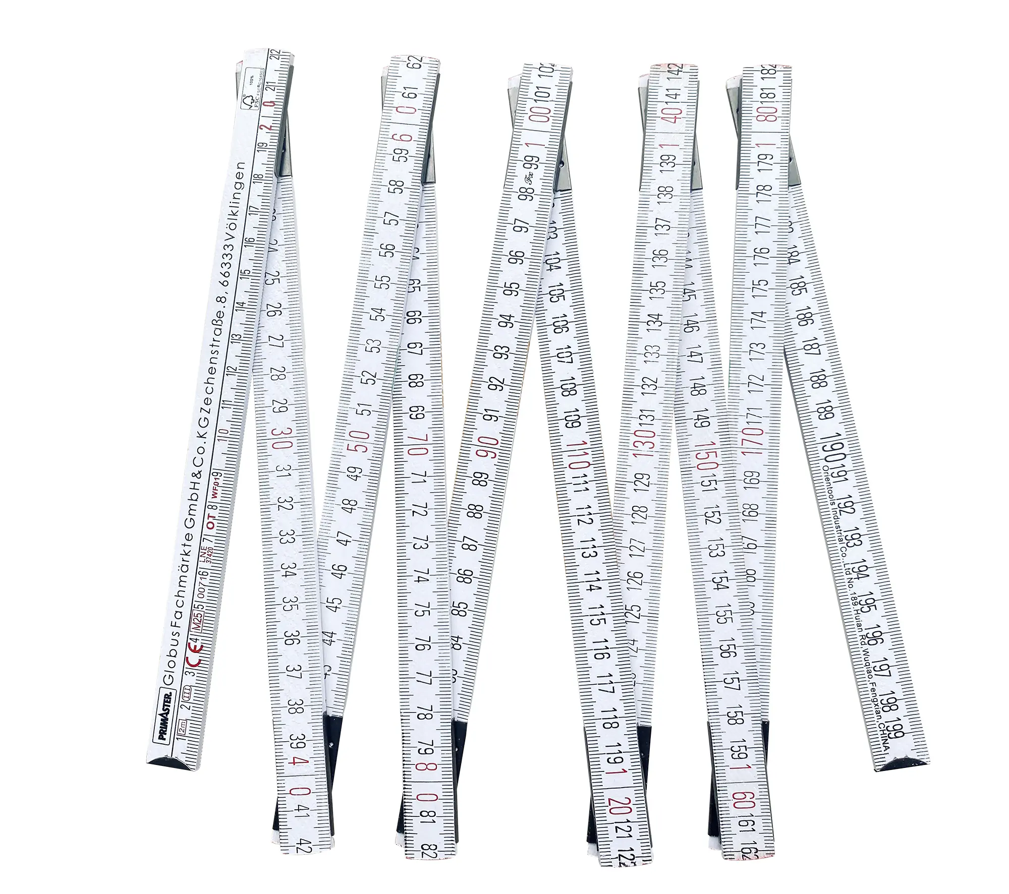 Globus Baumarkt Zollstock Gliedermaßstab Holz 2 Meter