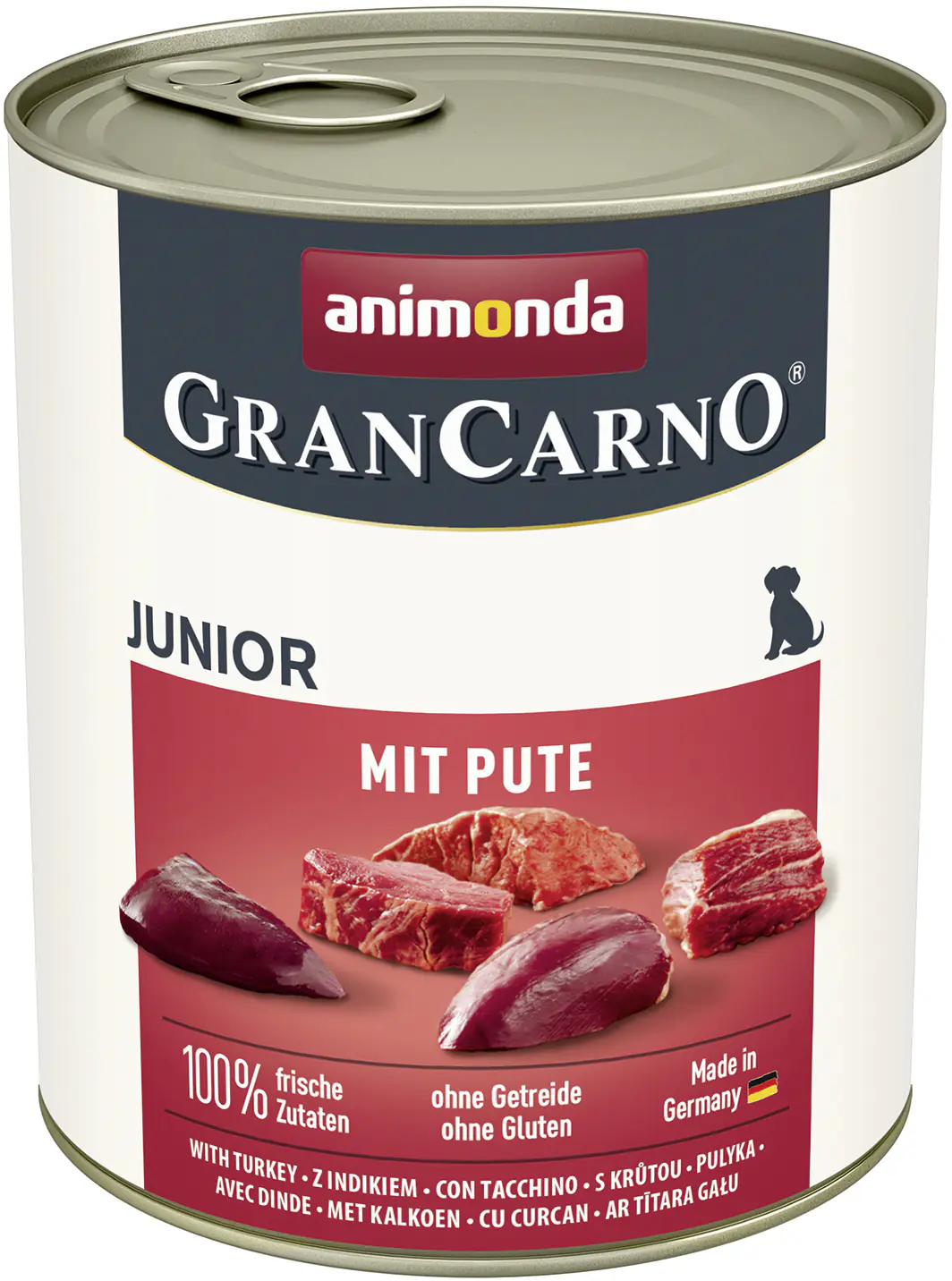 Animonda GranCarno Hundenassfutter Junior getreidefrei 800 g Pute