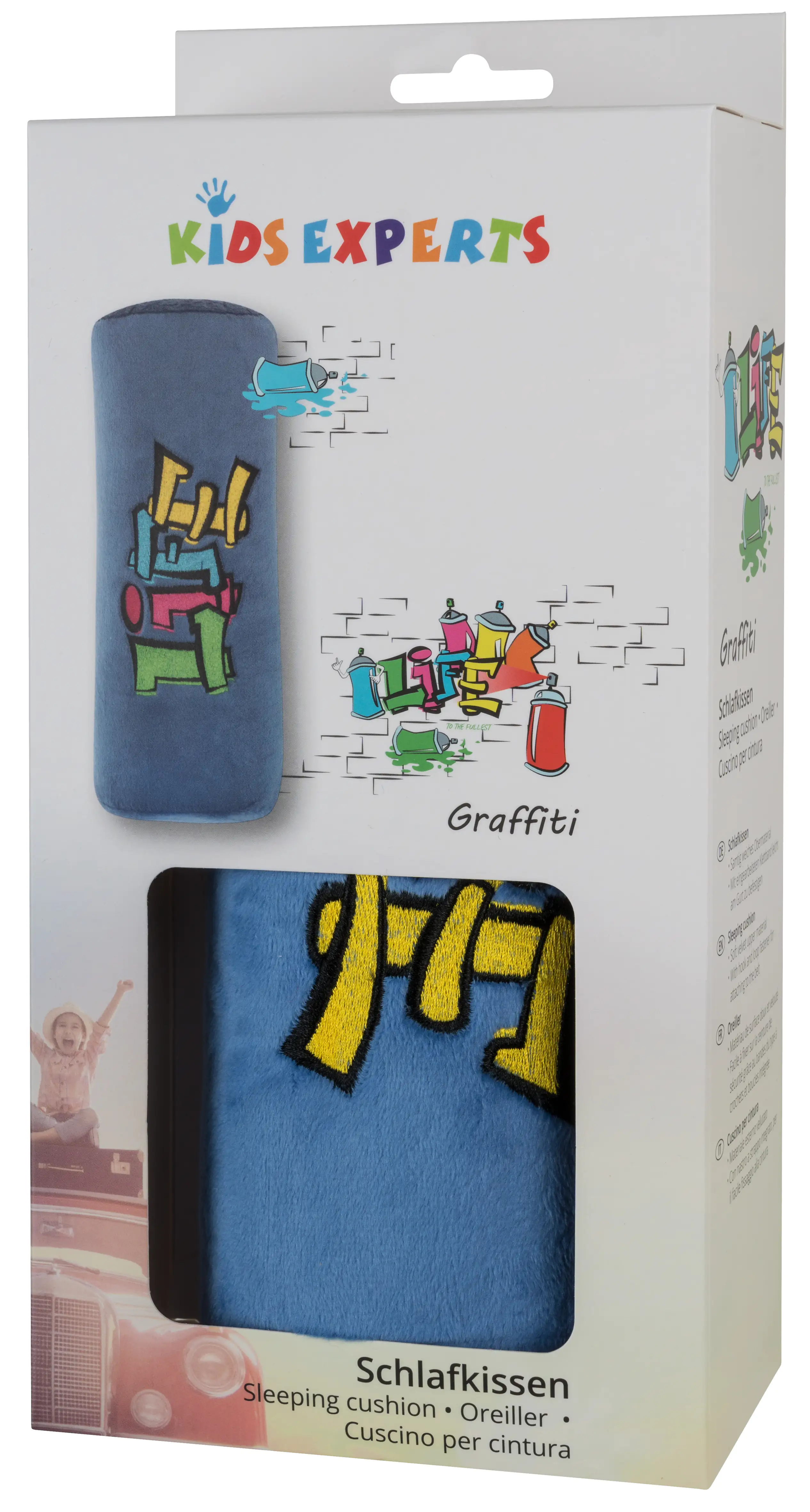 9001778261885_004 Walser Schlafkissen Graffiti blau 1-teilig