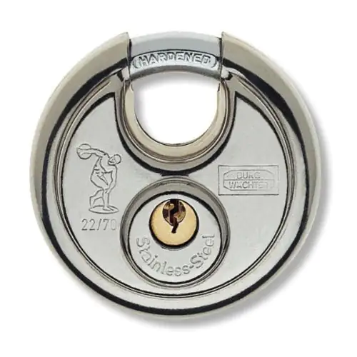 Burg Wächter Rundbügelschloss Diskus 22 Ni 60 17.0 x 13.0 mm - 1 Stück