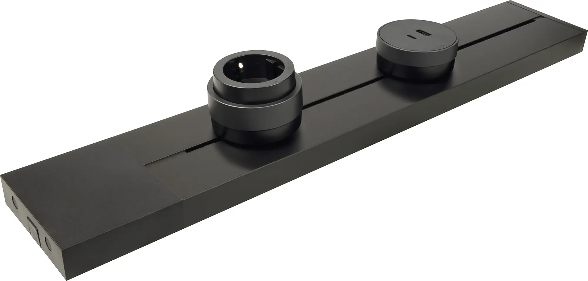 Schwaiger Modulare Stromleiste 50 cm max. 3680W schwarz