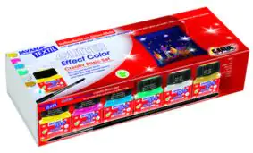 Kreul Javana Stoffmalfarben Glitter für helle & dunkle Stoffe 6 x 20 ml