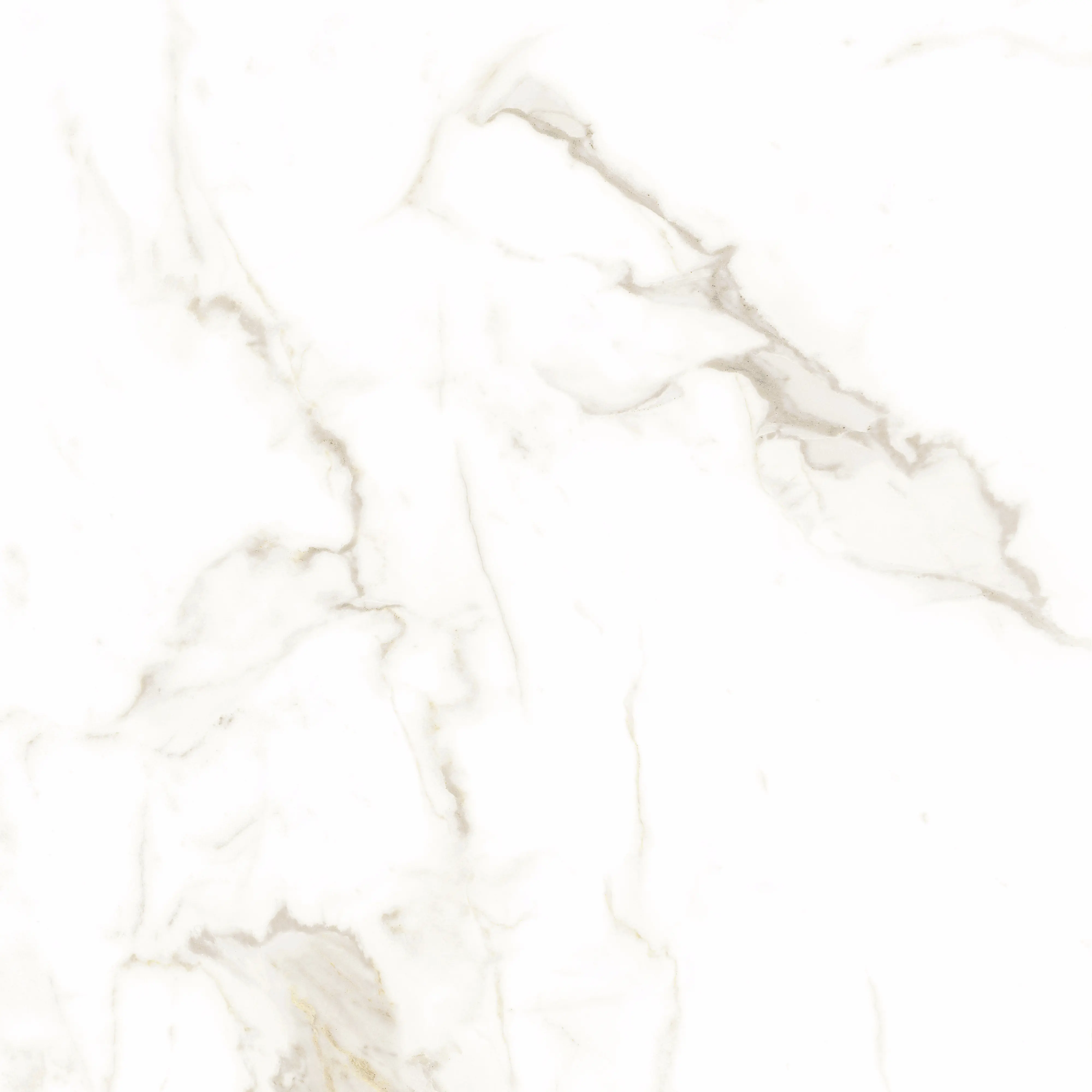 Bodenfliese Feinsteinzeug Alcora 60 x 60 cm weiß/gold