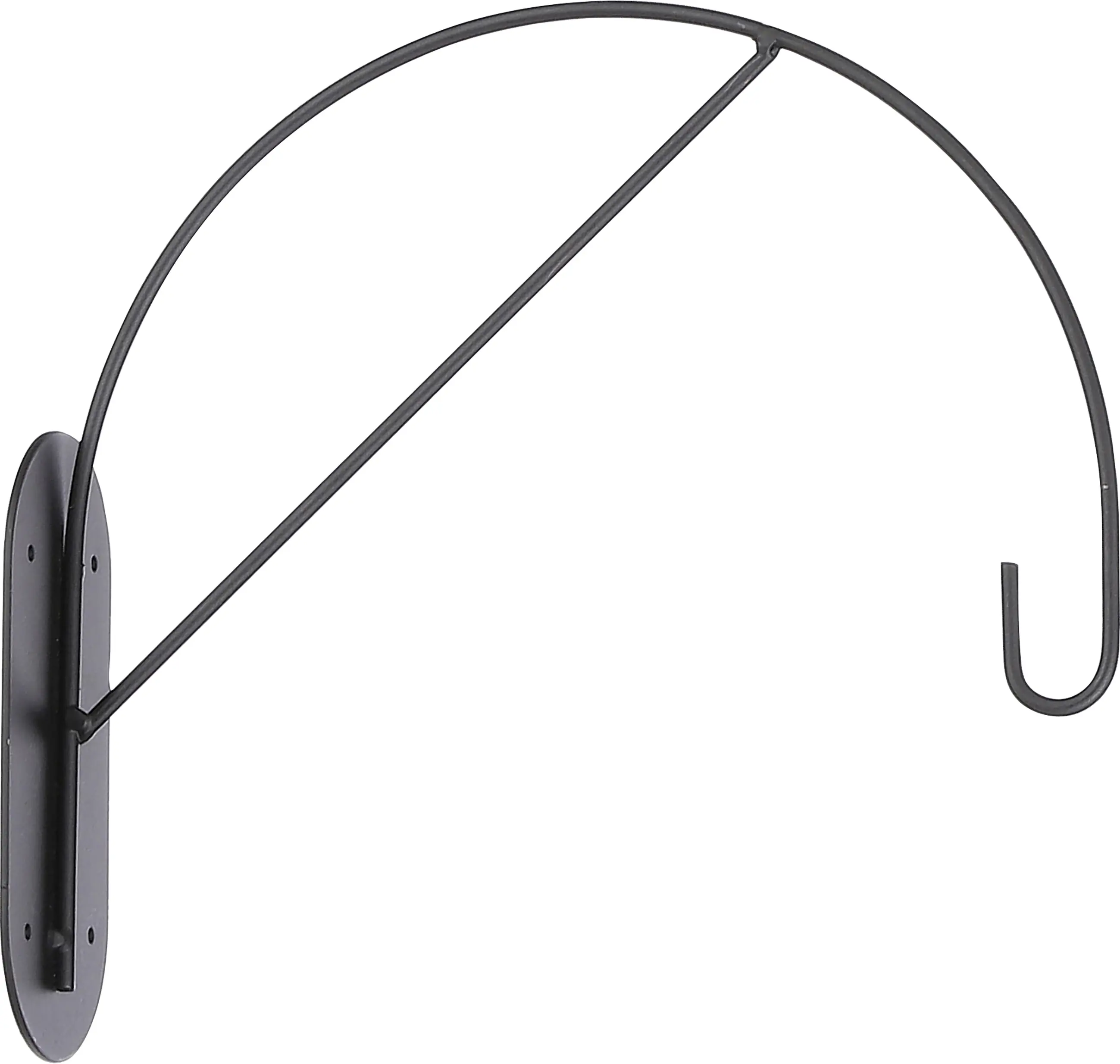 Mica Decorations Wandhaken Idse 20 x 6 x 22 cm schwarz