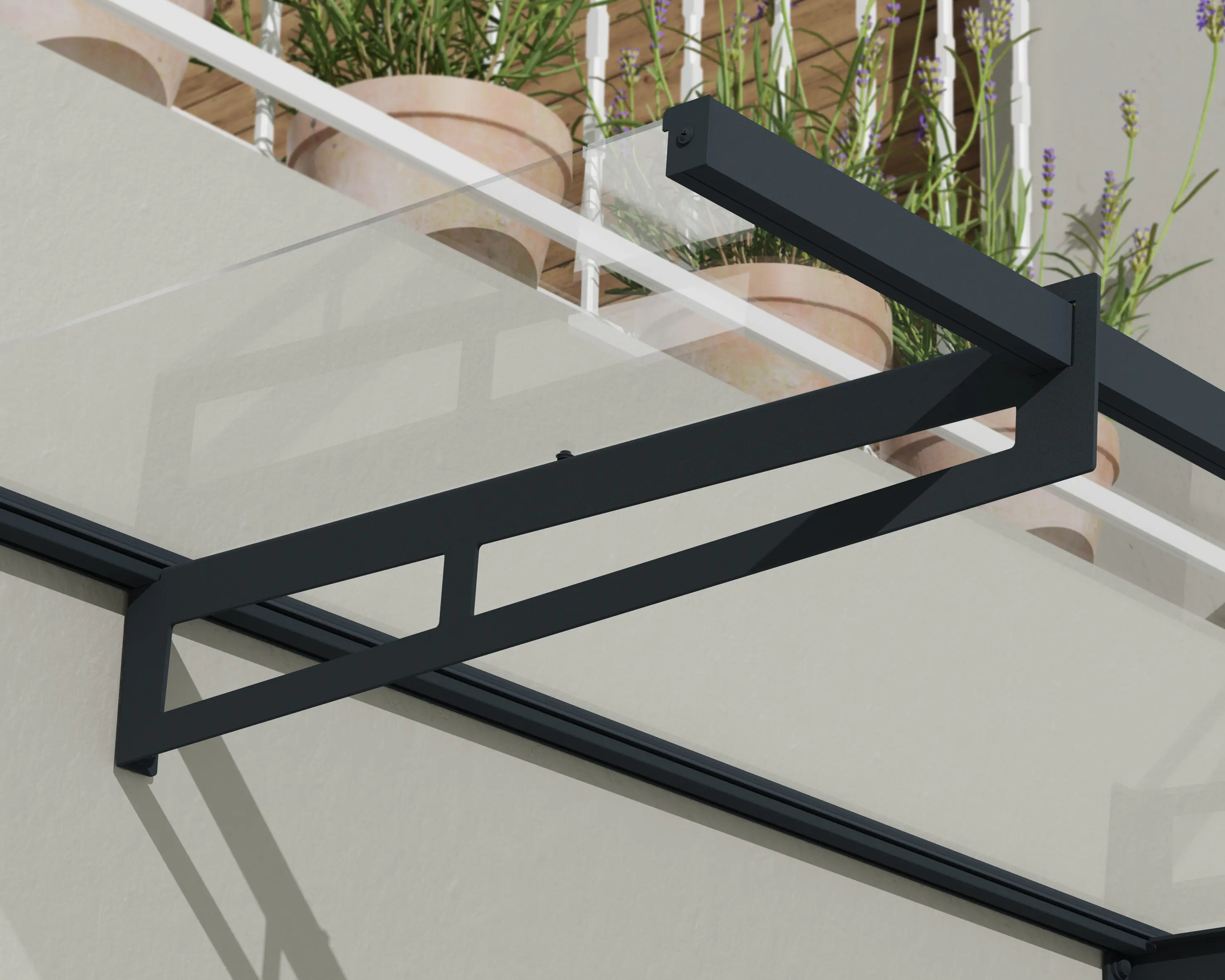 Canopia Vordach Bremen 1500  Grau Alu 150 x 94 cm Canopia Vordach Bremen 1500  Grau Alu 150 x 94 cm