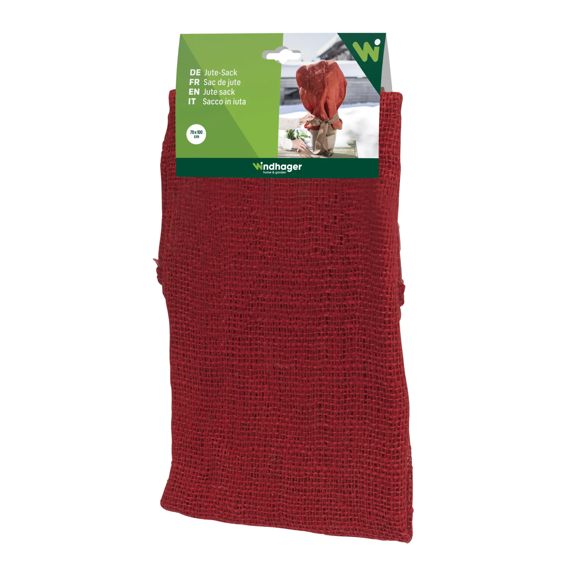 Windhager Jute-Sack 70 x 100 cm, rot