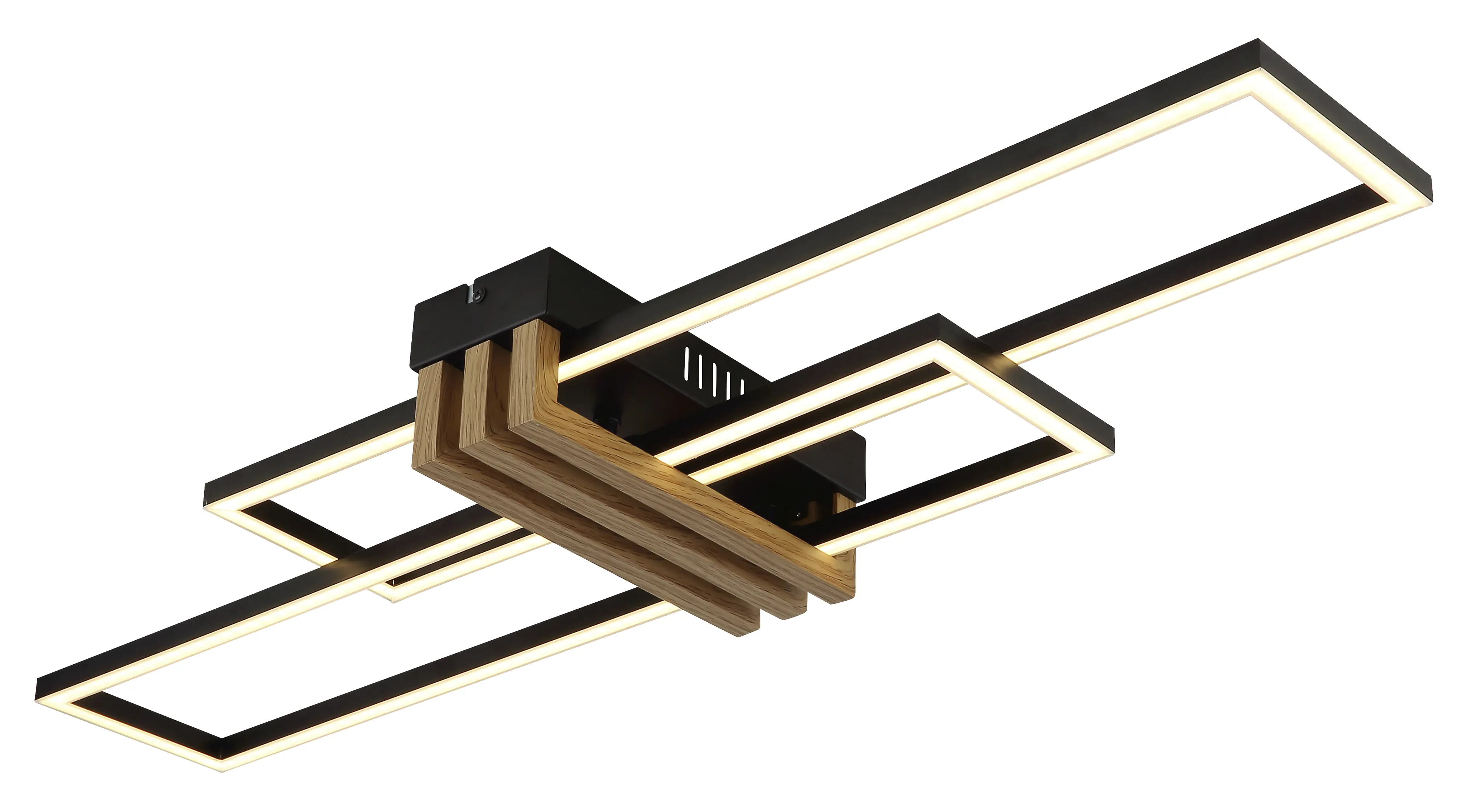 Globo Deckenleuchte Dakari I 80 x 23 cm schwarz warmweiß