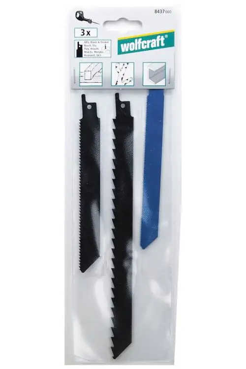 Wolfcraft Säbelsägeblatt-Set 3-teilig Wolfcraft Säbelsägeblatt-Set 3-teilig