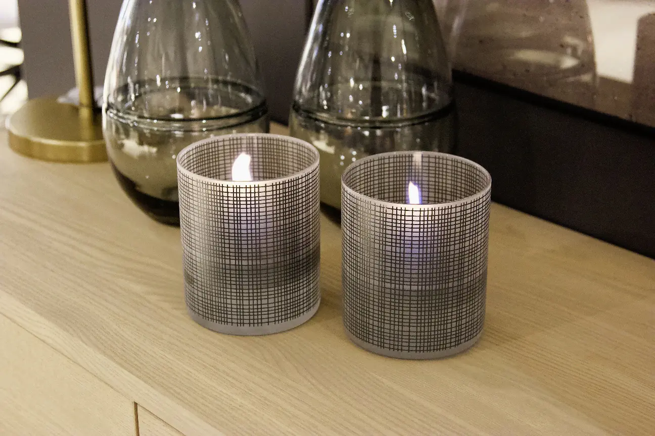 Tenderflame Tischfeuer Lilly Sandstrahloptik schwarz schwarz