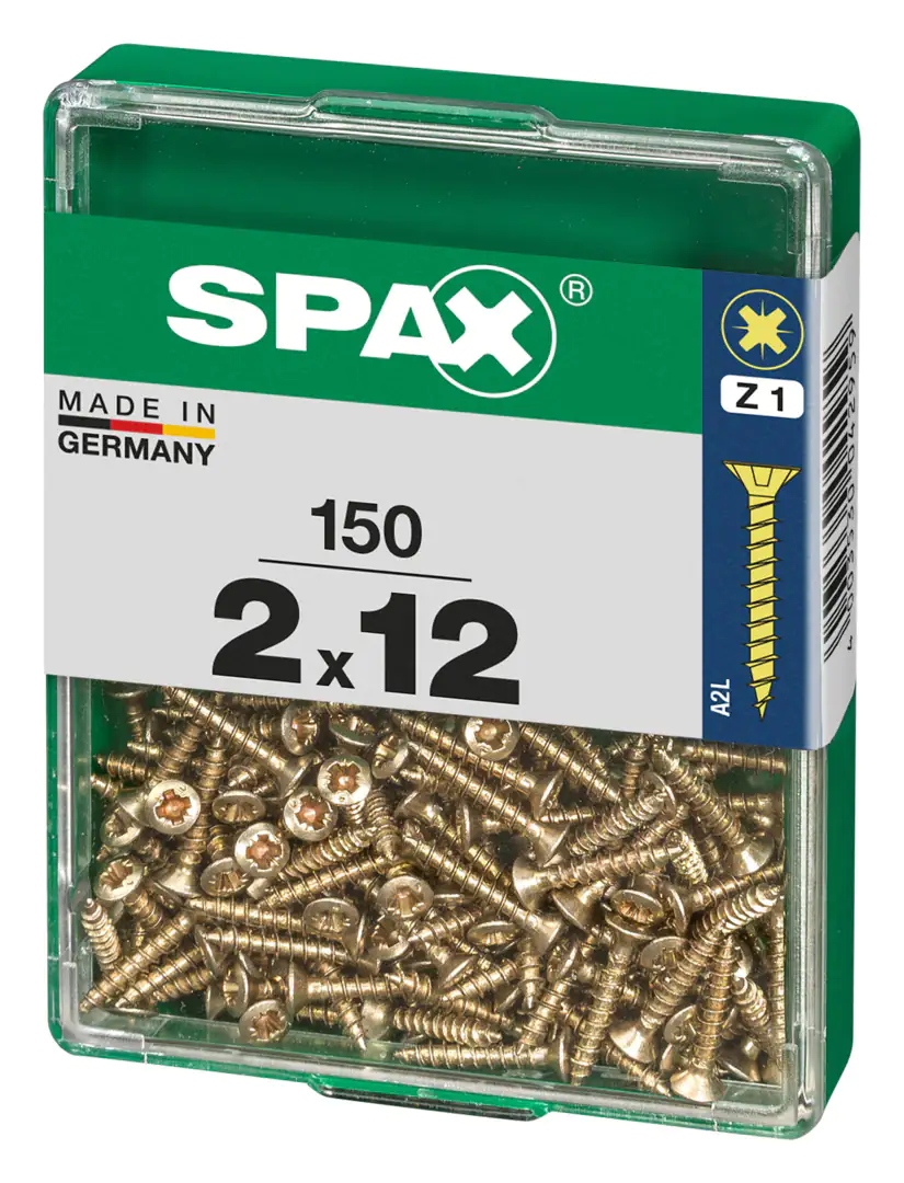 Spax Universalschrauben 2.0 x 12 mm PZ 1 - 150 Stk.