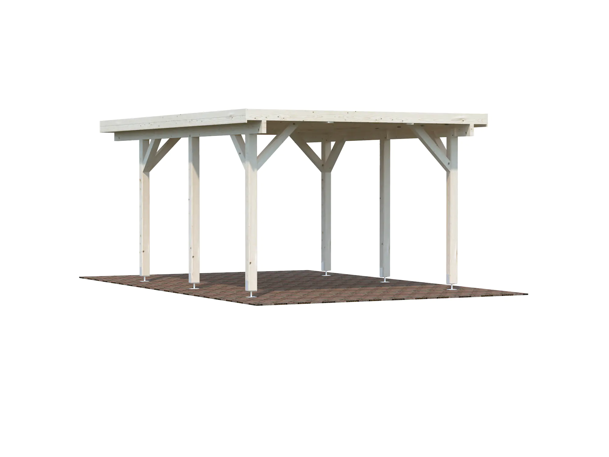 Palmako Carport Karl 315 x 372 cm naturbelassen