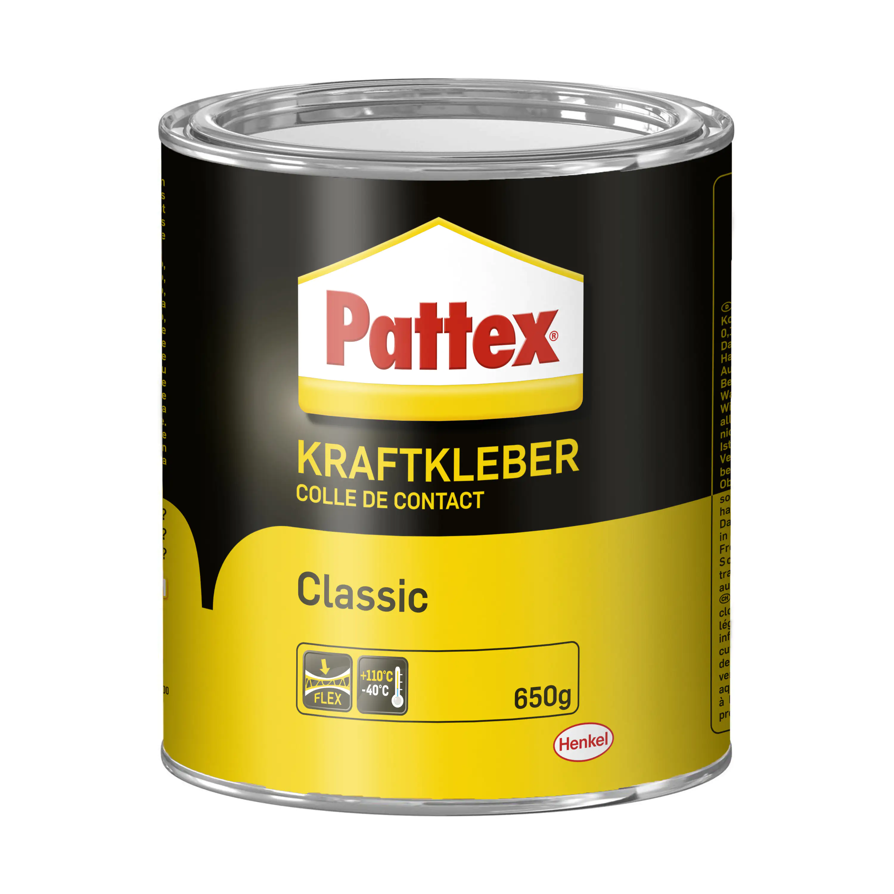 Pattex Kraftkleber Classic 650 g Dose, gelblich Pattex Kraftkleber Classic 650 g Dose, gelblich
