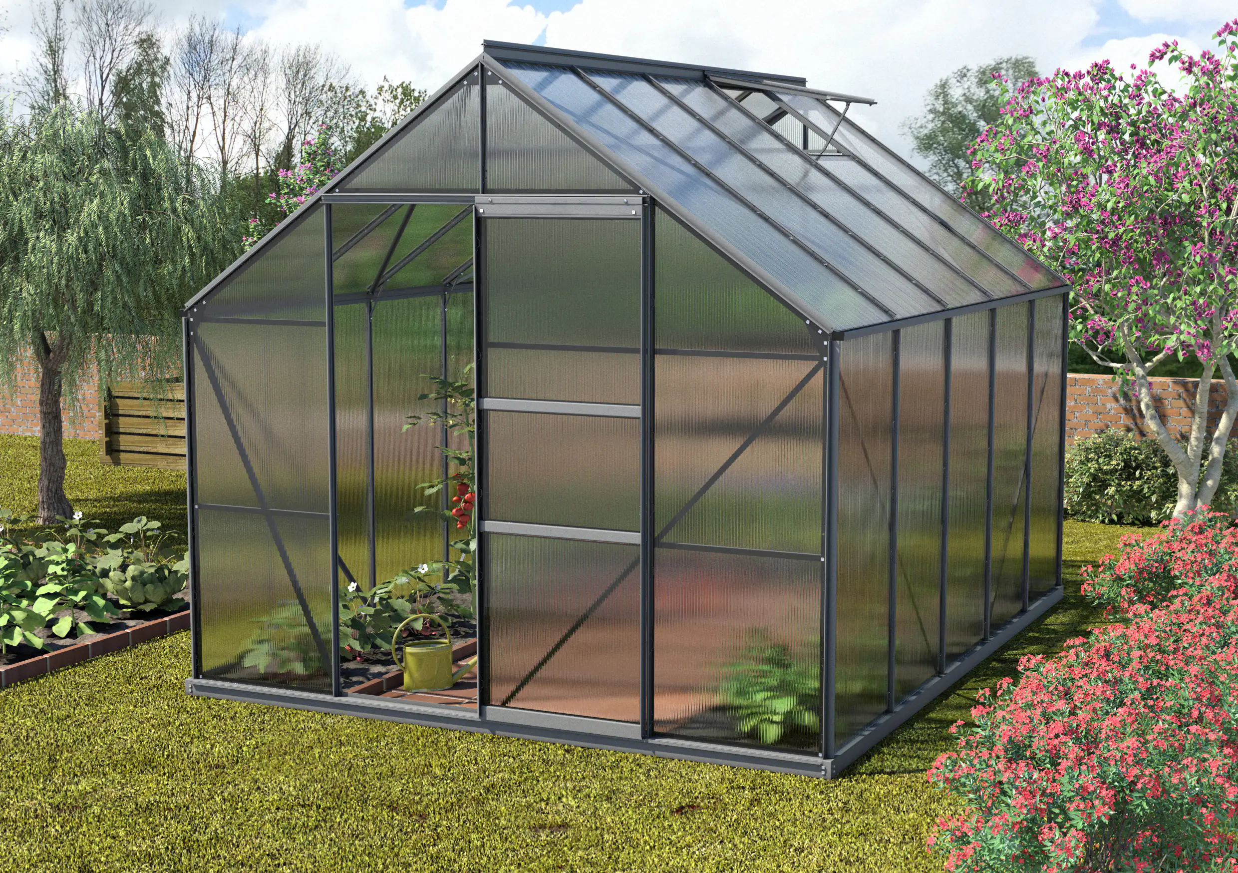 4005717108991 Vitavia Gewächshaus Merkur 9900 254 x 379 cm 6 mm Hohlkammerplatten
