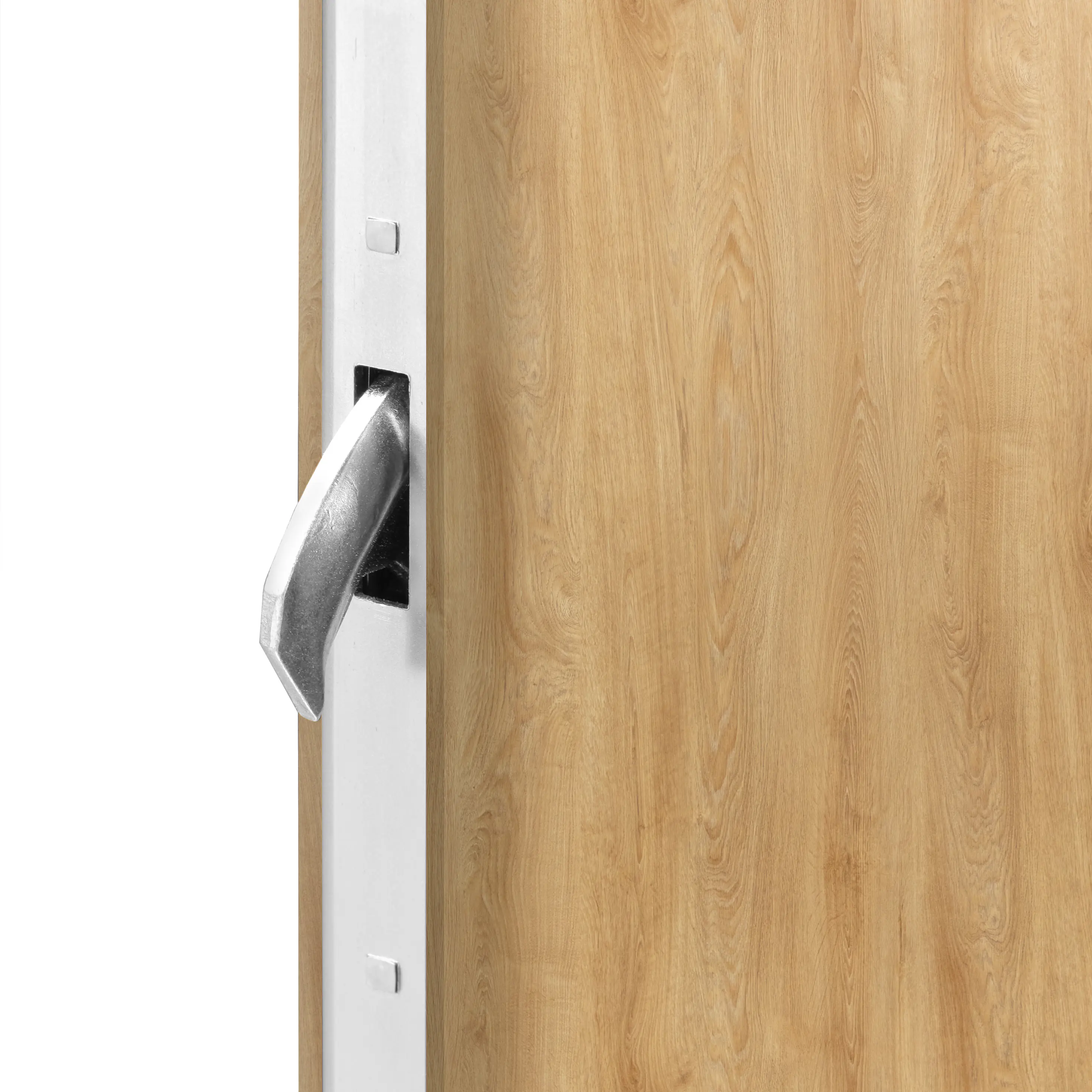 Splendoor Haustür Passivedoor Premium B06 Aluminium/Stahl Eiche BlackDesign DIN rechts 98 x 208 cm mit Tastatur & Fingerscan