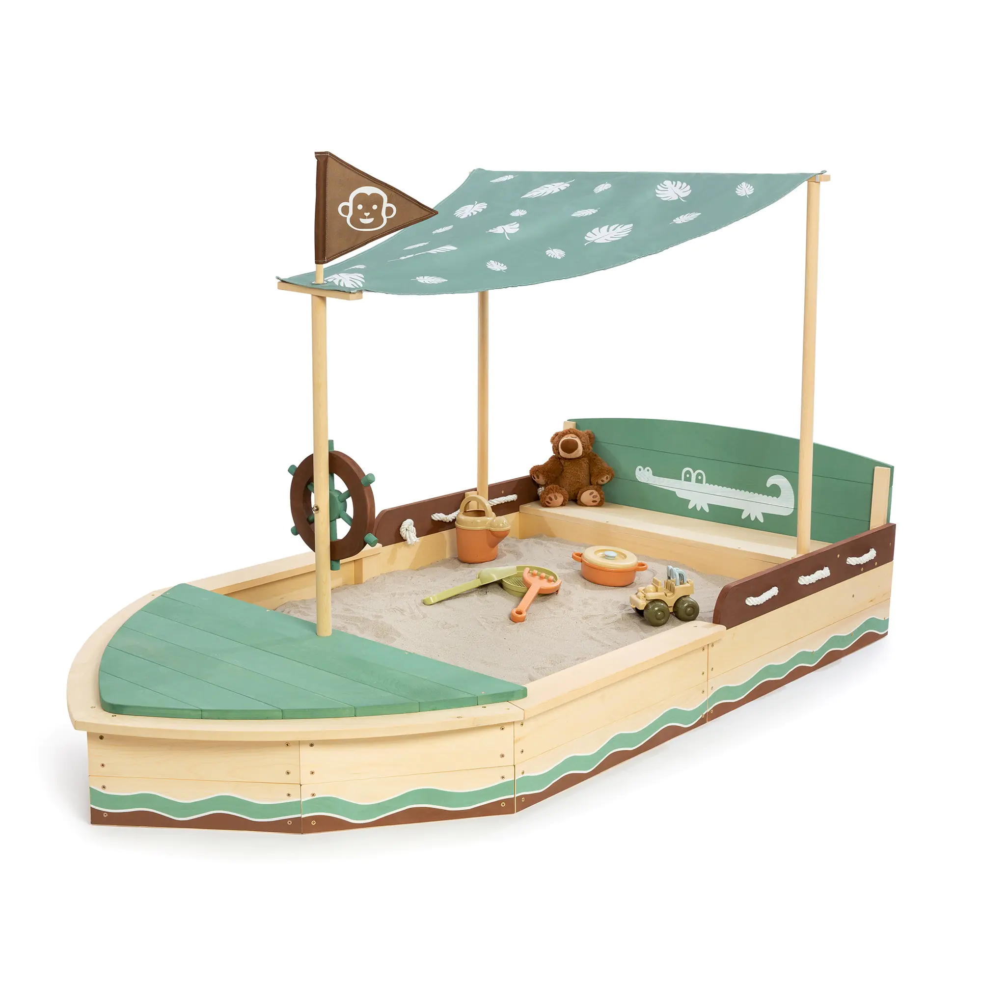 Muddy Buddy Sandkasten Jungle King 195 x 110 x 120 cm Muddy Buddy Sandkasten Jungle King 195 x 110 x 120 cm