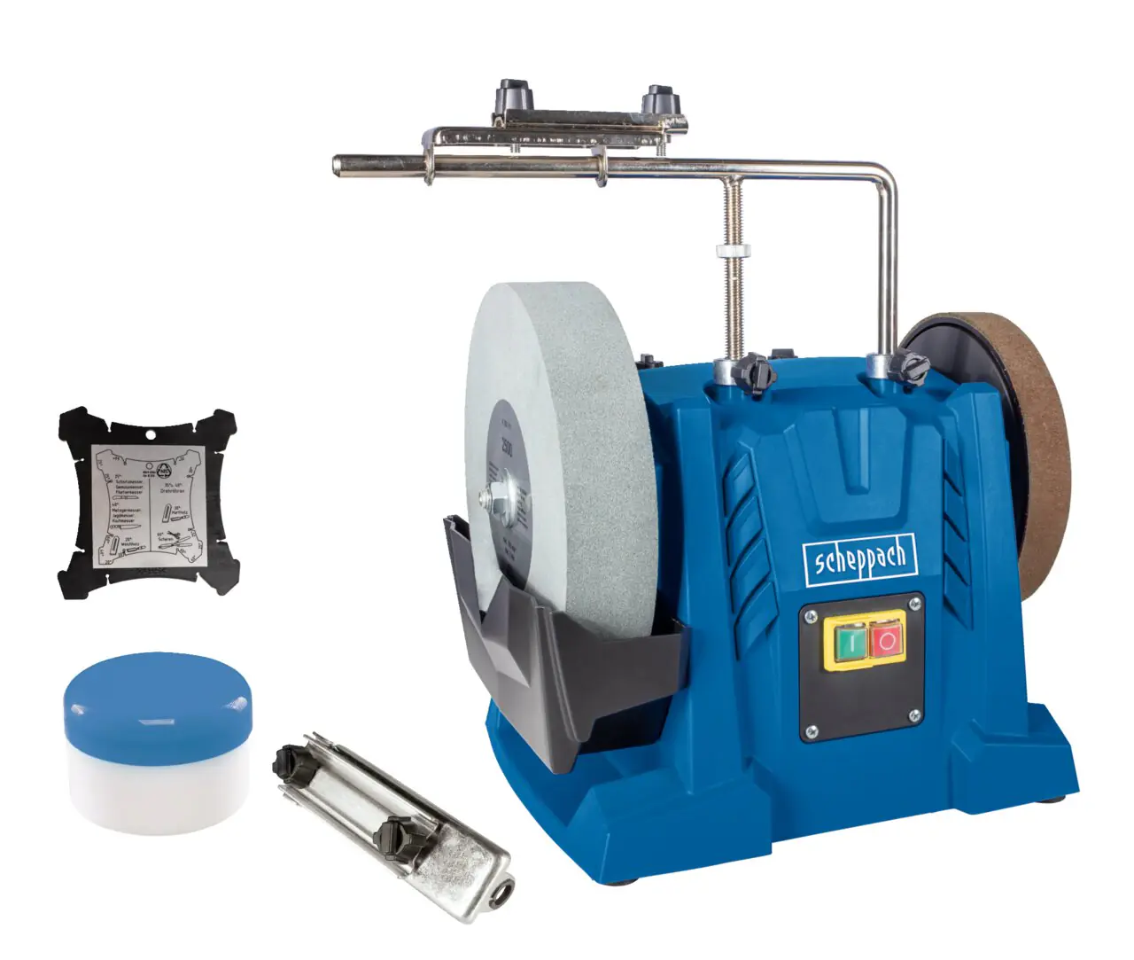 Scheppach Nass-Schleifsystem TIGER 7000S 200 W 115 U/min 250 mm Korund-Schleifstein