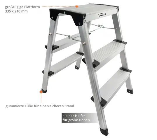 Güde Aluminium Trittleiter GAT 3S