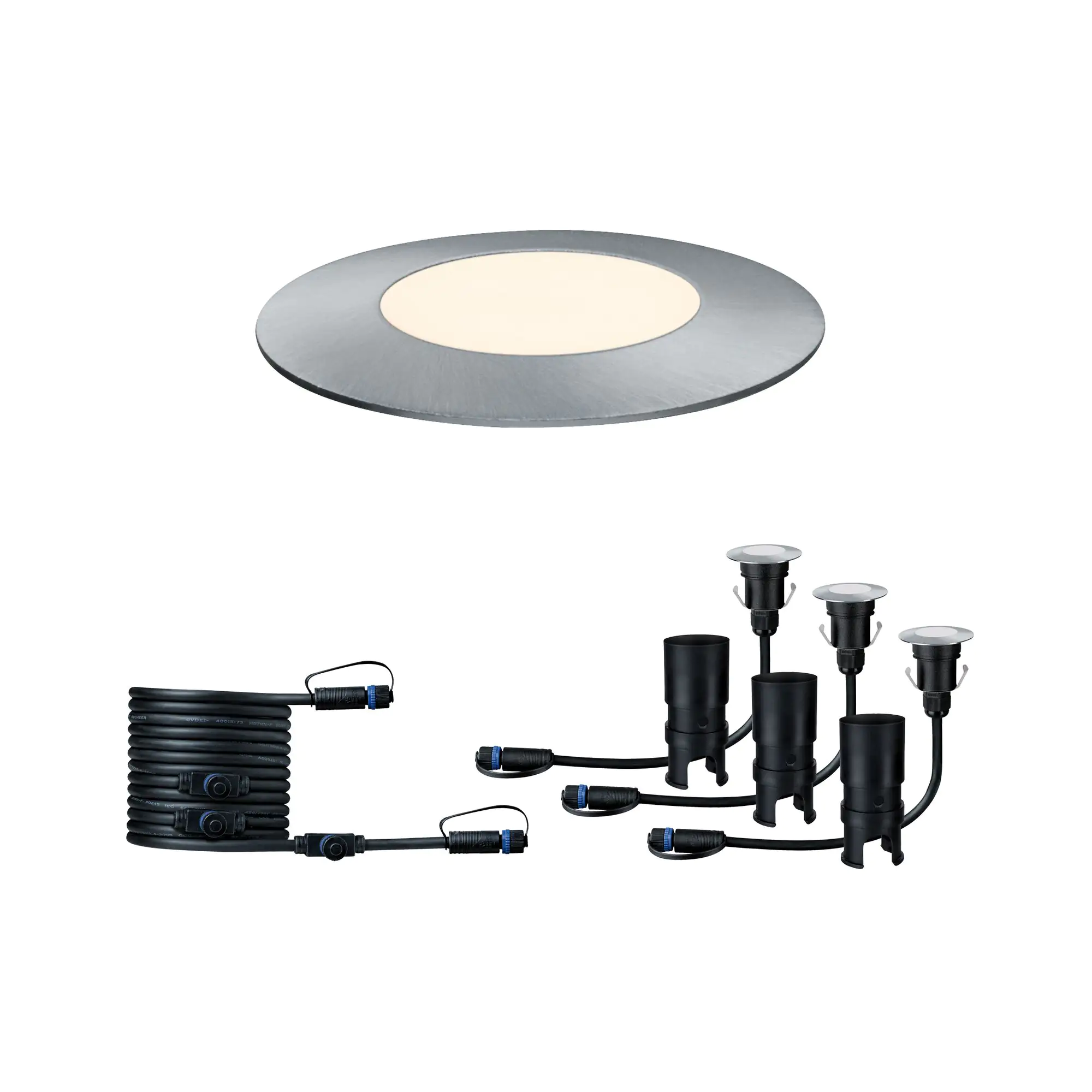 Paulmann Plug & Shine Bodeneinbauleuchte Floor Mini Set Outdoor