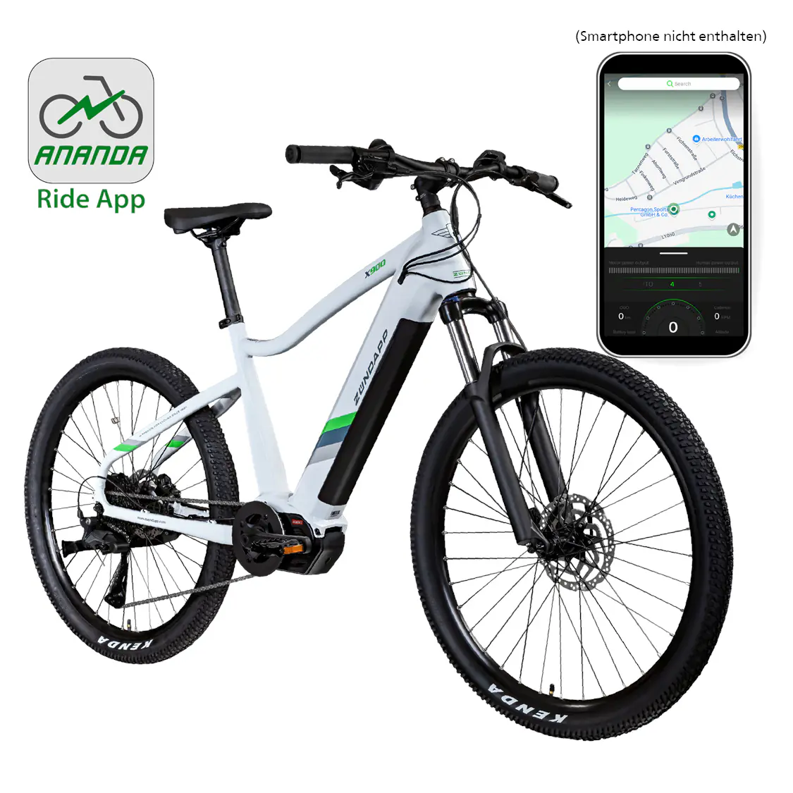 Zündapp E-Bike MTB X900 27,5 Zoll 10-Gang 733 Wh weiß Zündapp E-Bike MTB X900 27,5 Zoll 10-Gang 733 Wh weiß