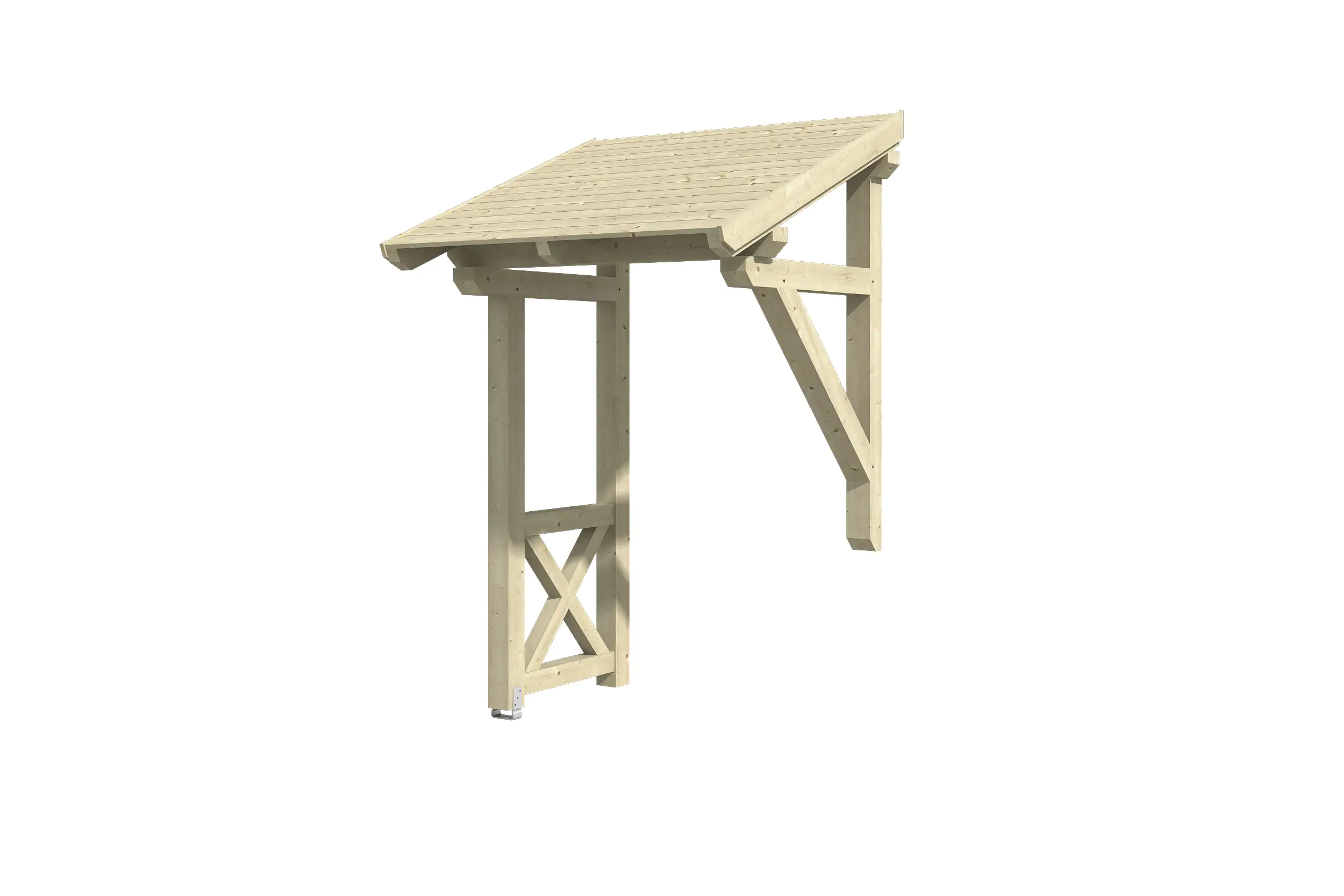 4018211206032 SKAN HOLZ Vordach Potsdam Typ 3 176 x 156 cm, natur