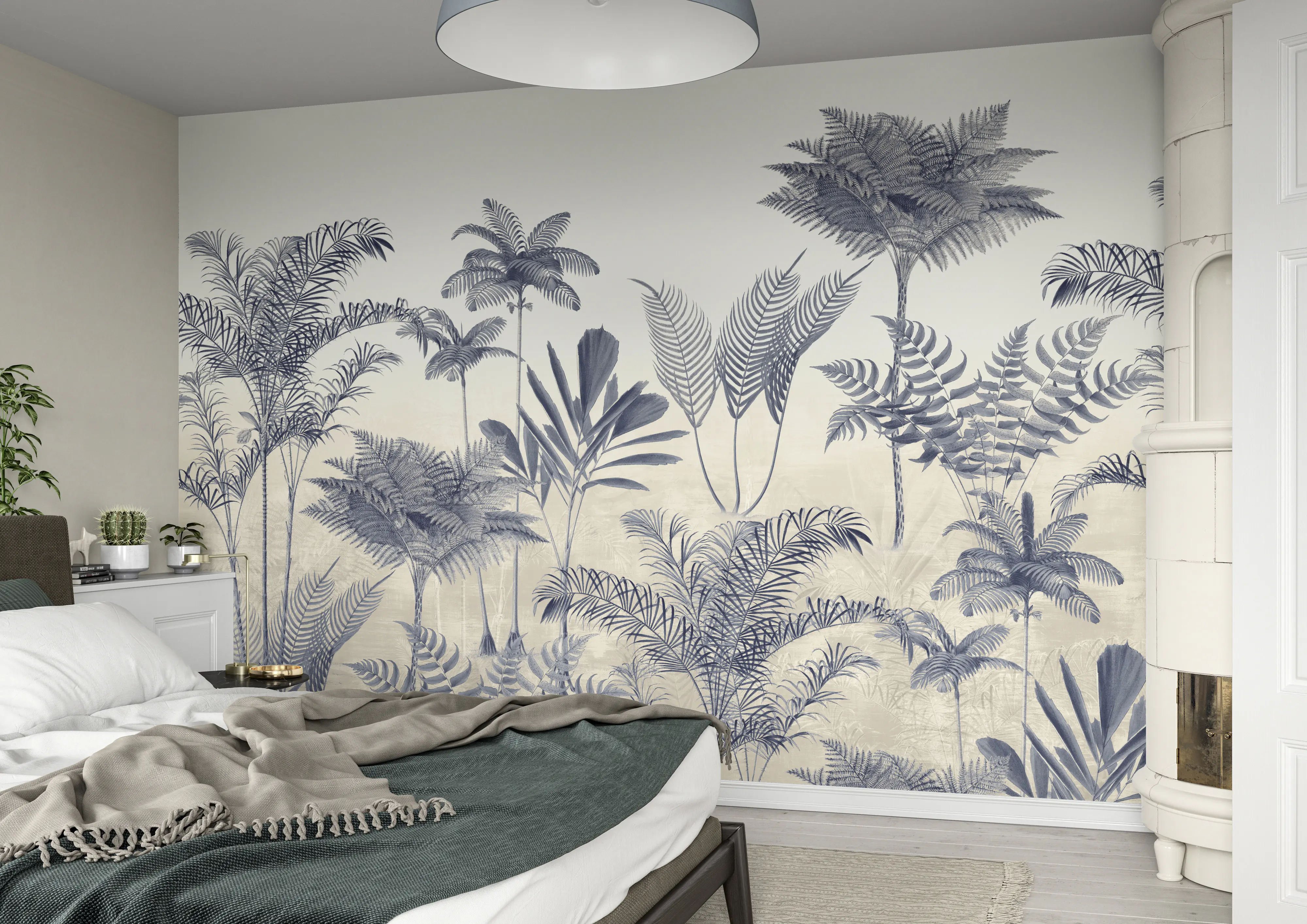 Rasch Vlies Fototapete 556247 Blau-Mittelblau Muster & Motive 2,65 m x 3,71 m