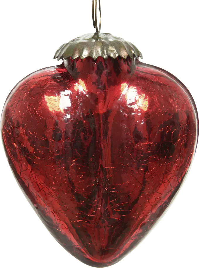 Kaemingk Craquele Herz rot