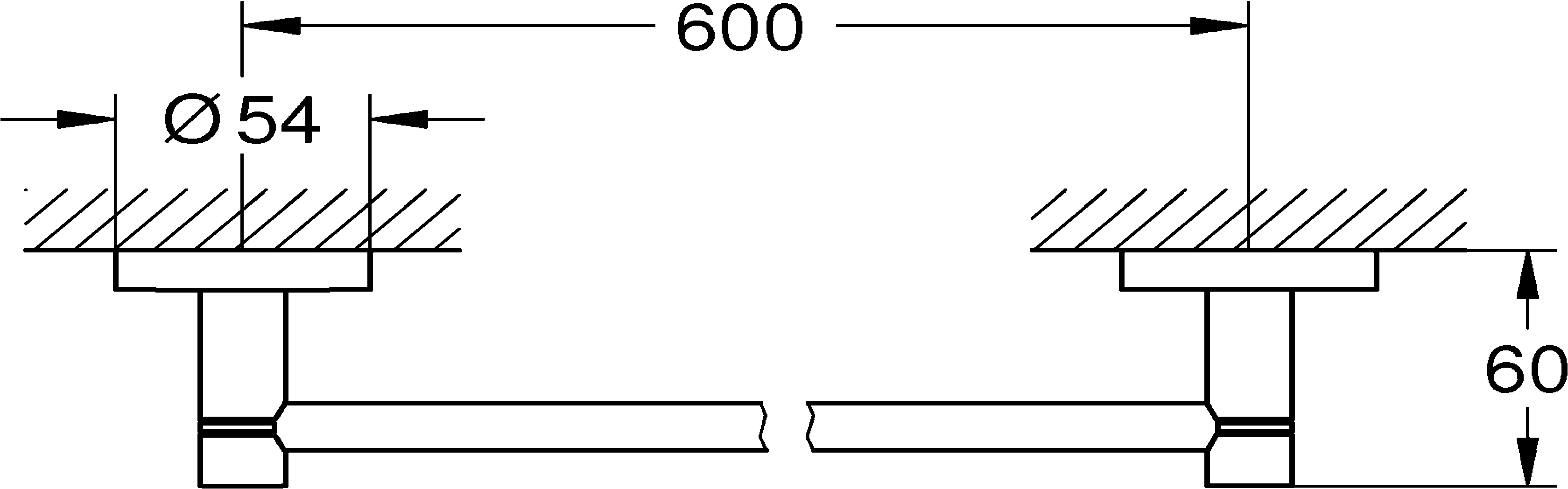 Grohe Start Badetuchhalter matt black klebbar Grohe Start Badetuchhalter matt black klebbar