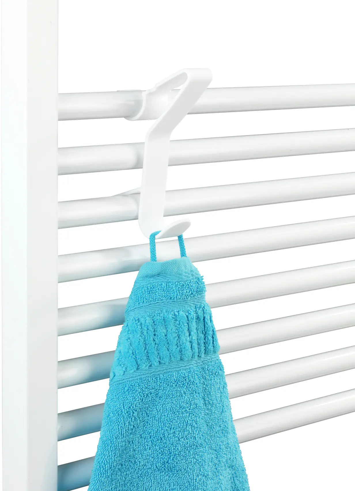 Wenko Haken für Handtuchheizkörper Polystyrol, weiß, universal