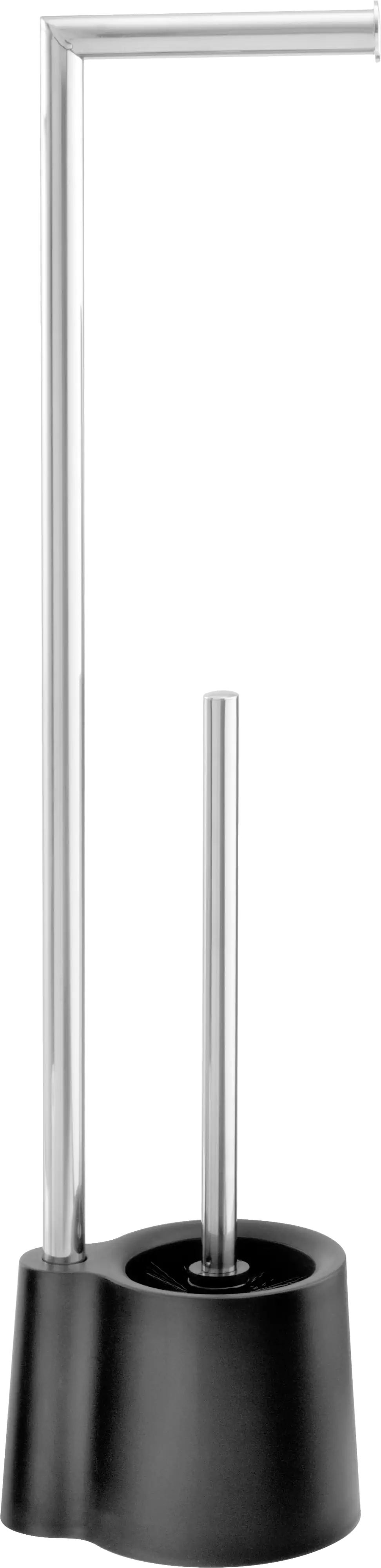 Wenko Stand WC-Garnitur Avola schwarz Wenko Stand WC-Garnitur Avola schwarz