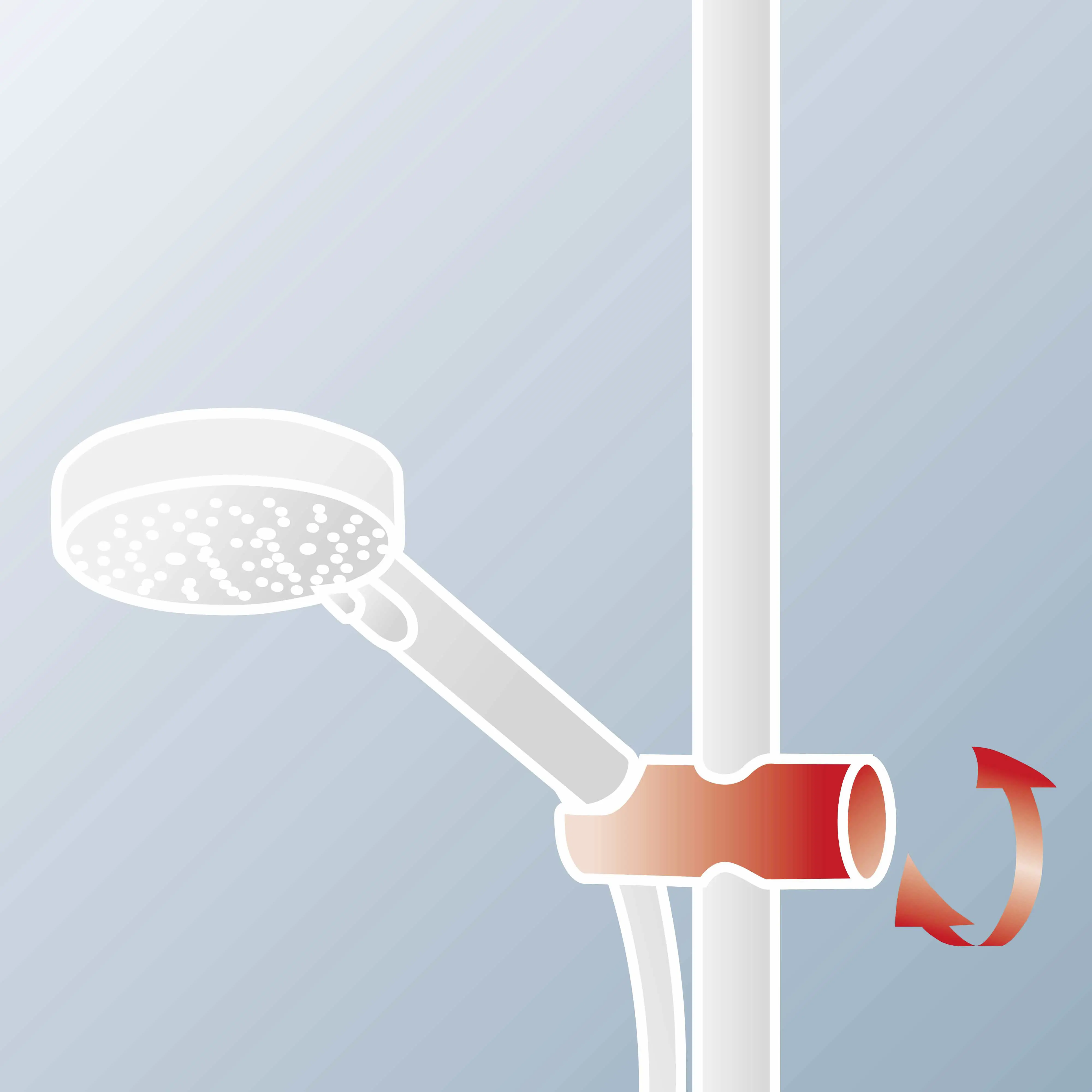 Schulte Duschsystem Rain Classic mit Thermostat rund gold